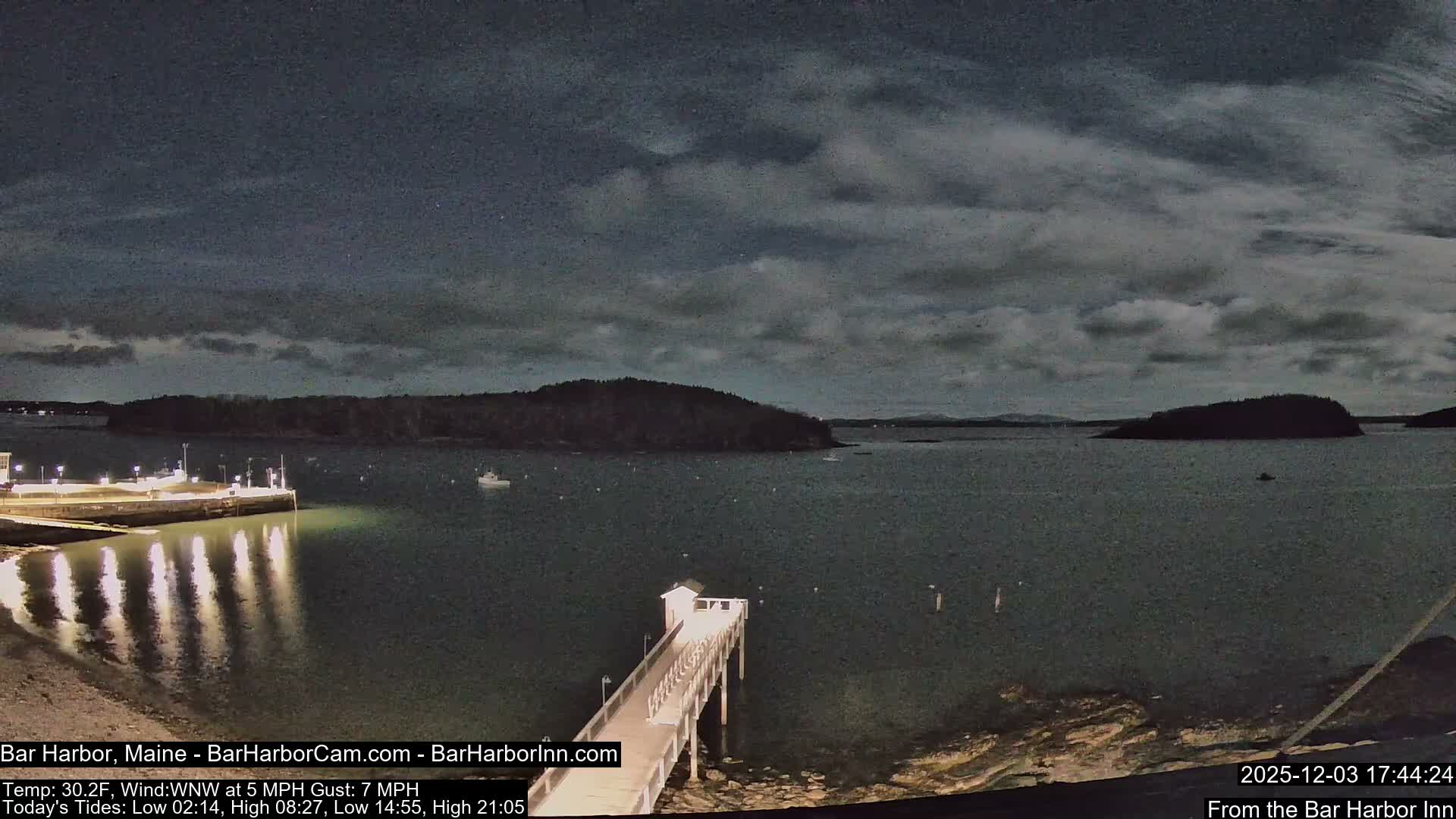 Bar Harbor North View Live Cam - Maine, USA