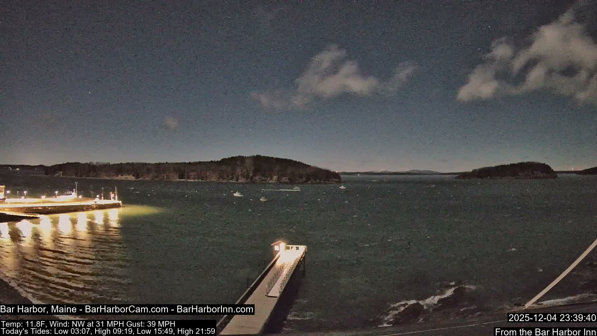Bar Harbor North View Live Cam - Maine, USA