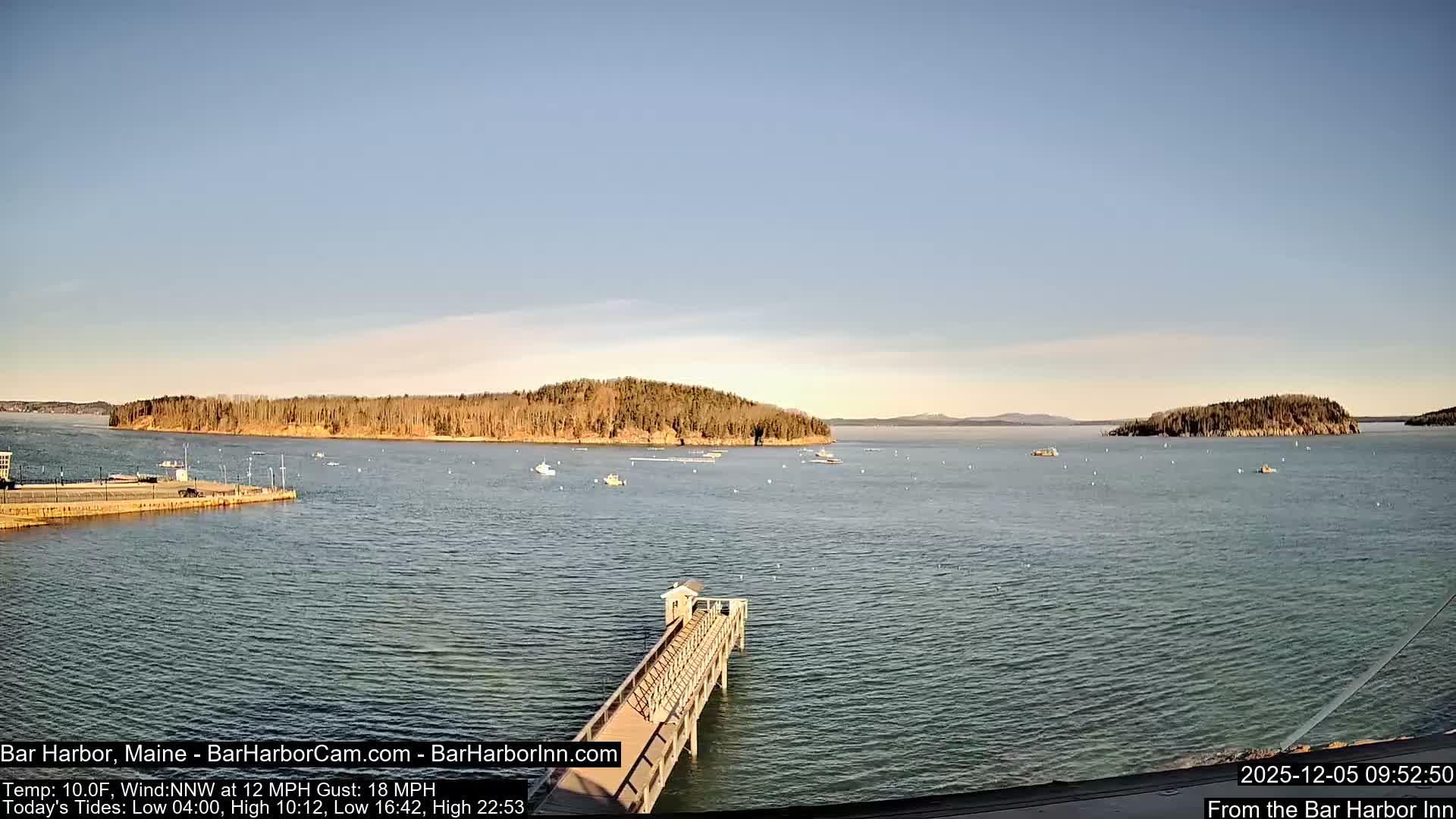 Bar Harbor North View Live Cam - Maine, USA