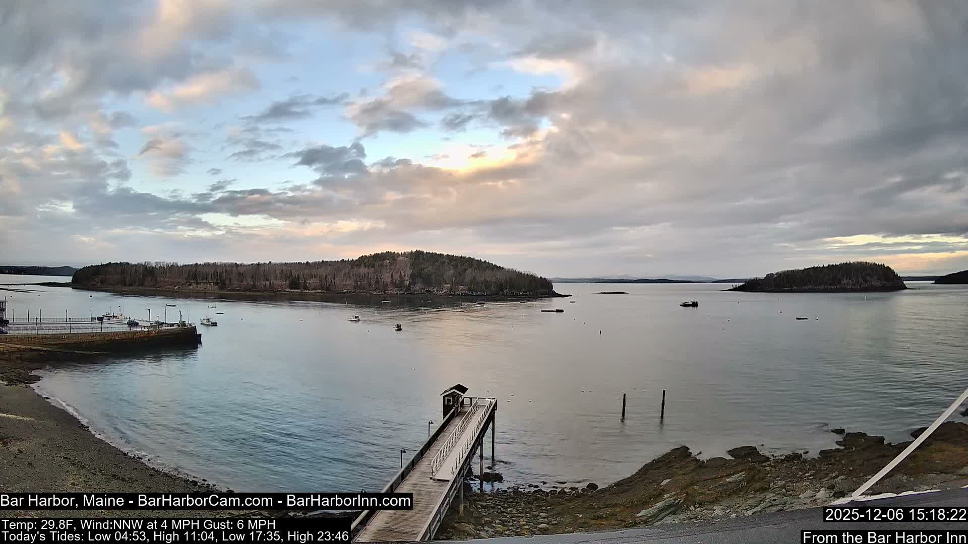 Bar Harbor North View Live Cam - Maine, USA