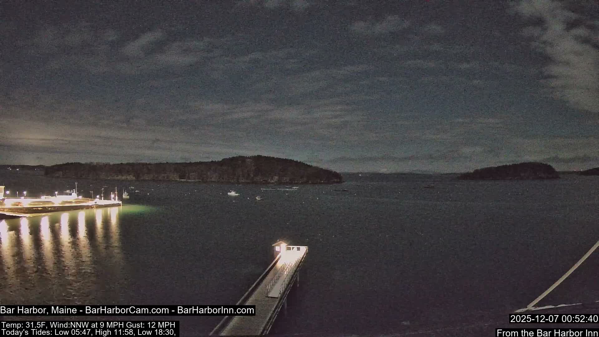 Bar Harbor North View Live Cam - Maine, USA