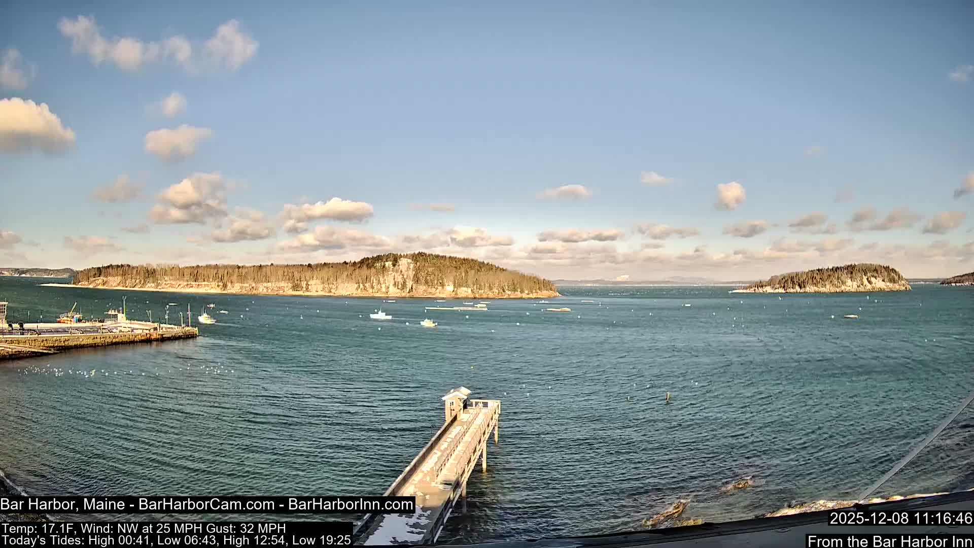 Bar Harbor North View Live Cam - Maine, USA
