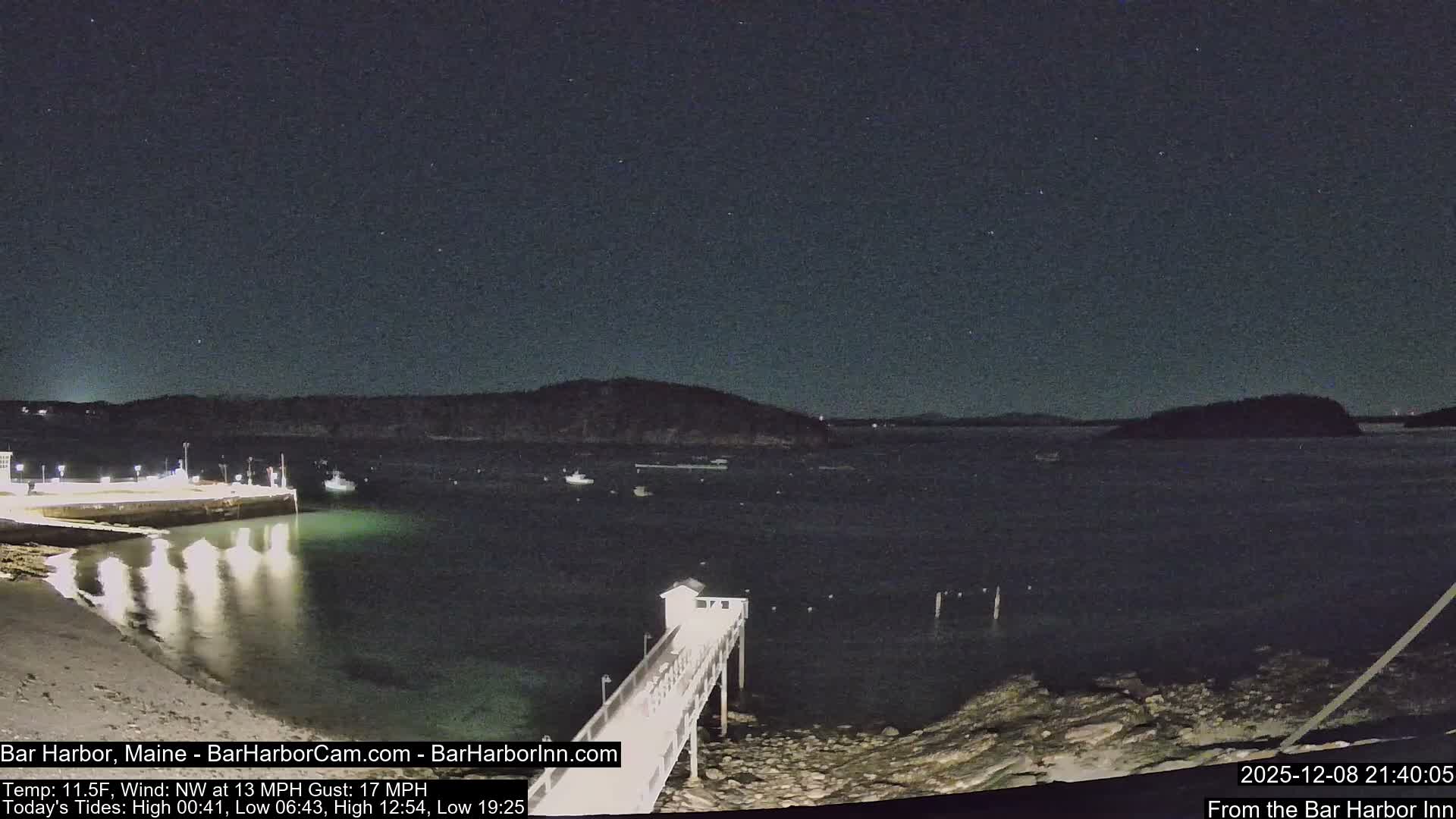 Bar Harbor North View Live Cam - Maine, USA