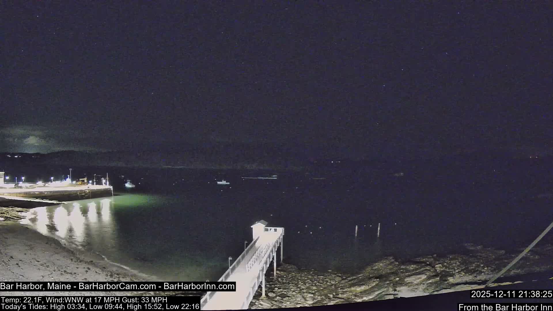 Bar Harbor North View Live Cam - Maine, USA
