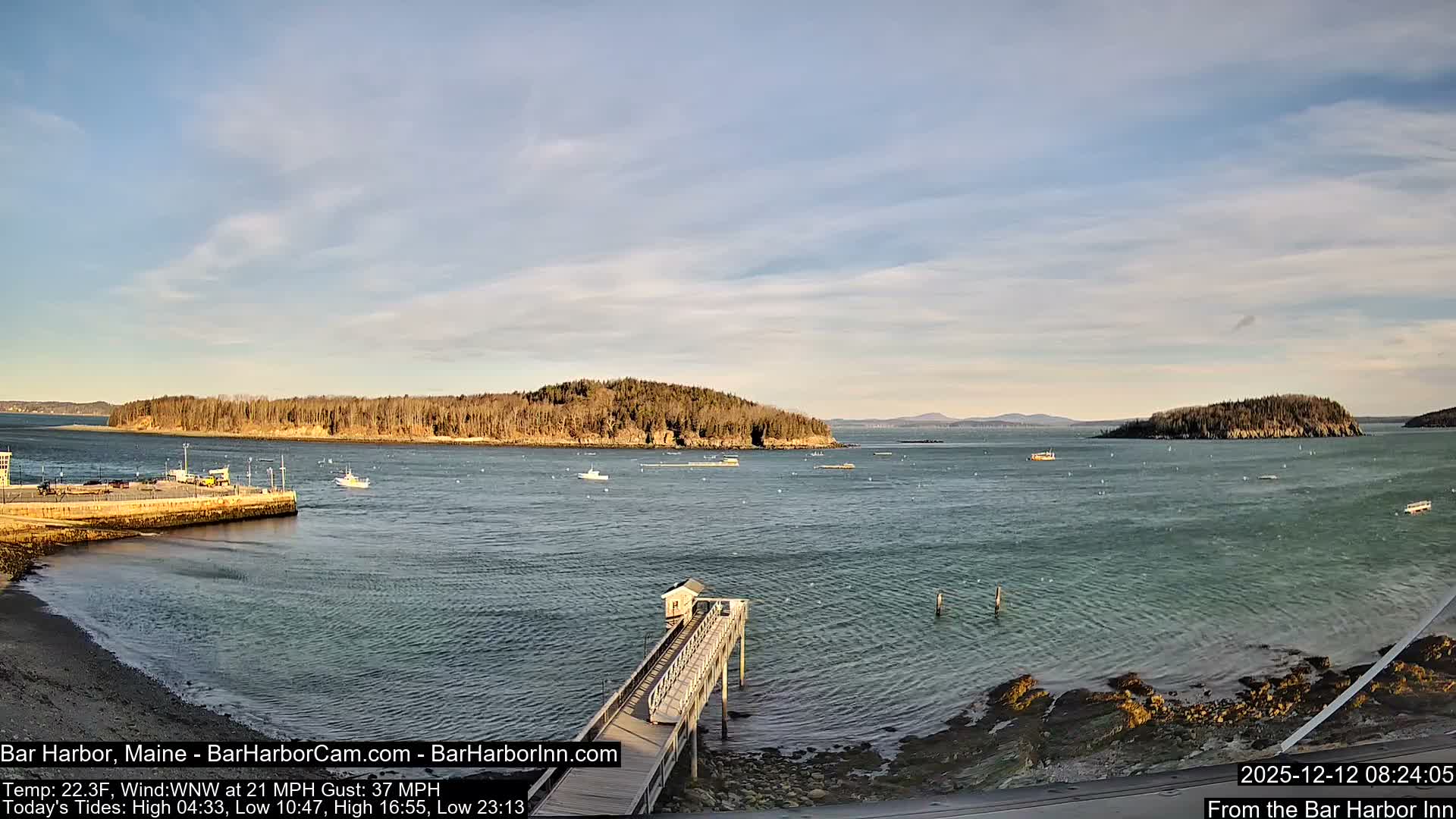 Bar Harbor North View Live Cam - Maine, USA