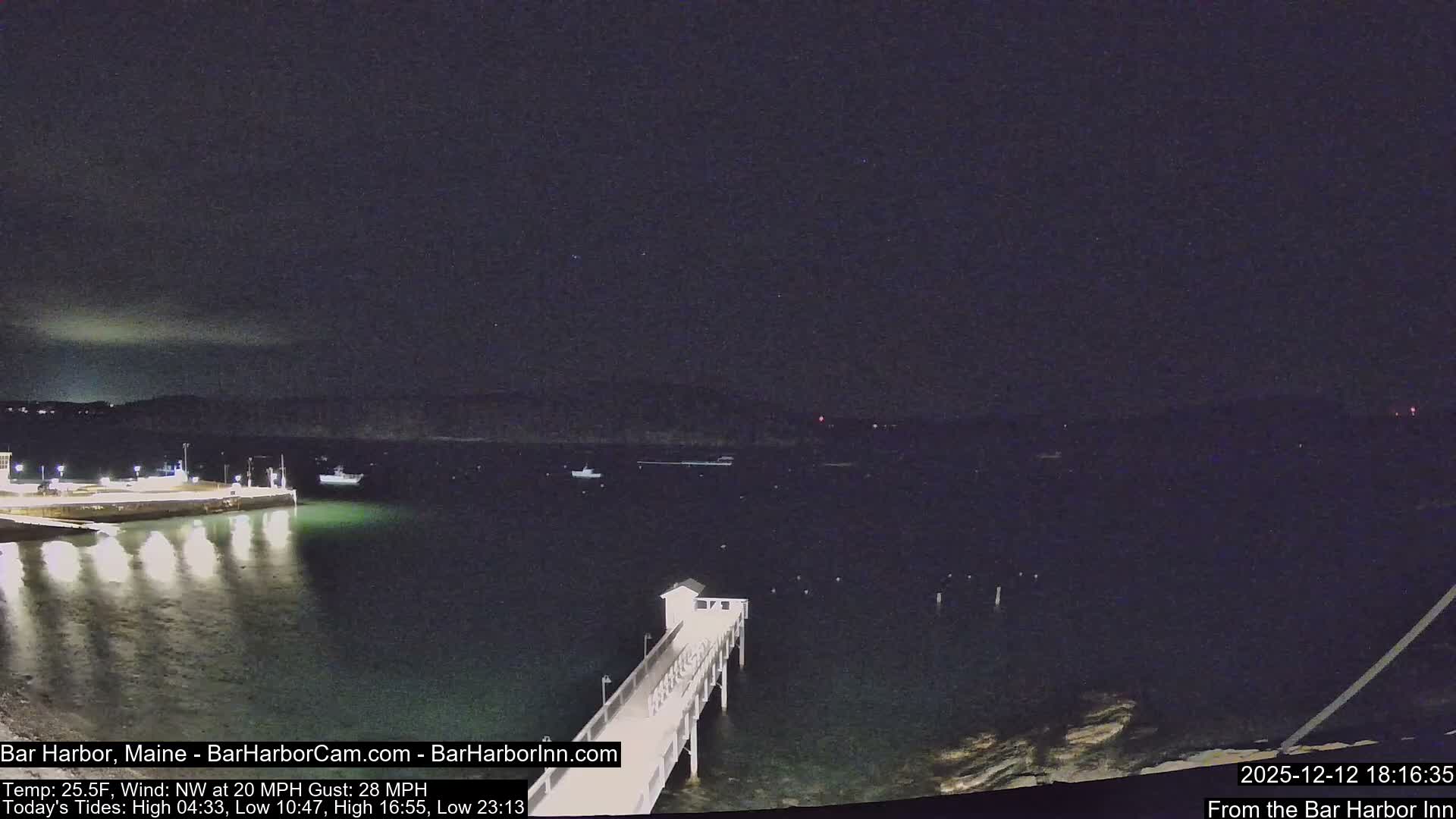 Bar Harbor North View Live Cam - Maine, USA