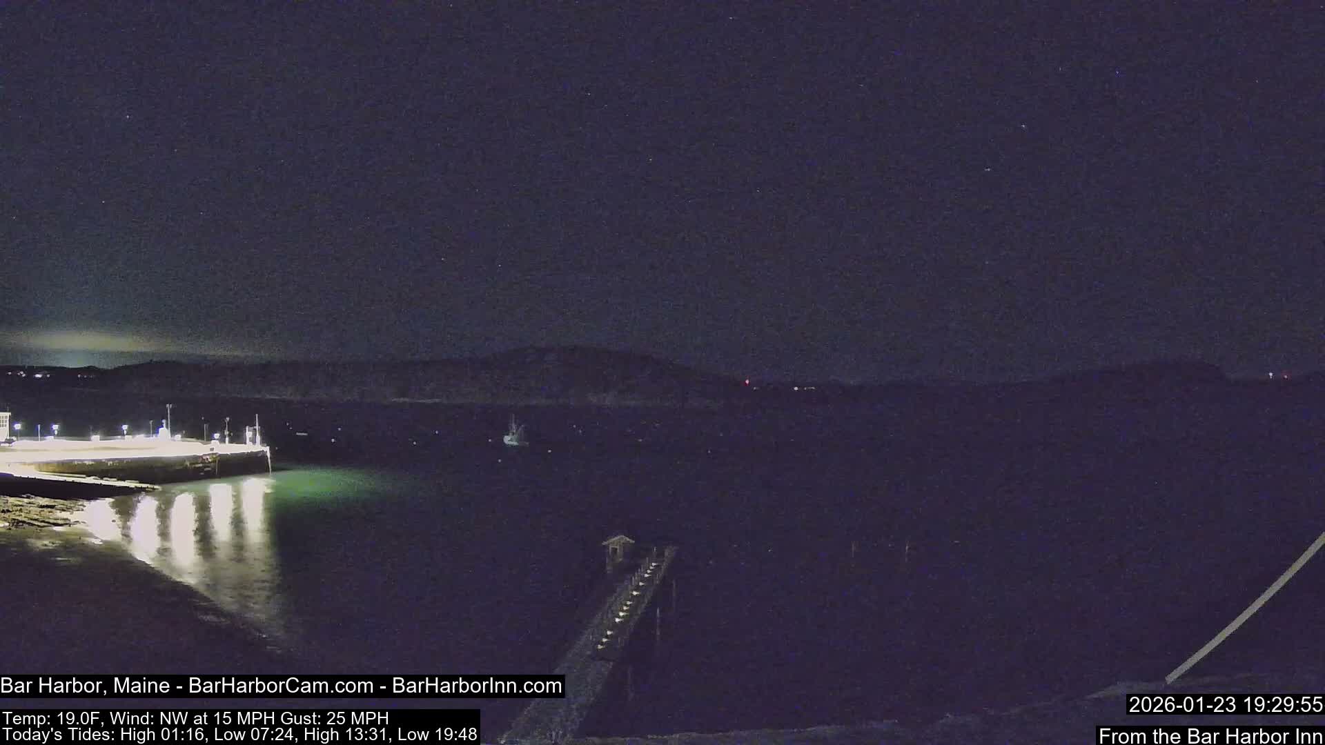 Bar Harbor North View Live Cam - Maine, USA