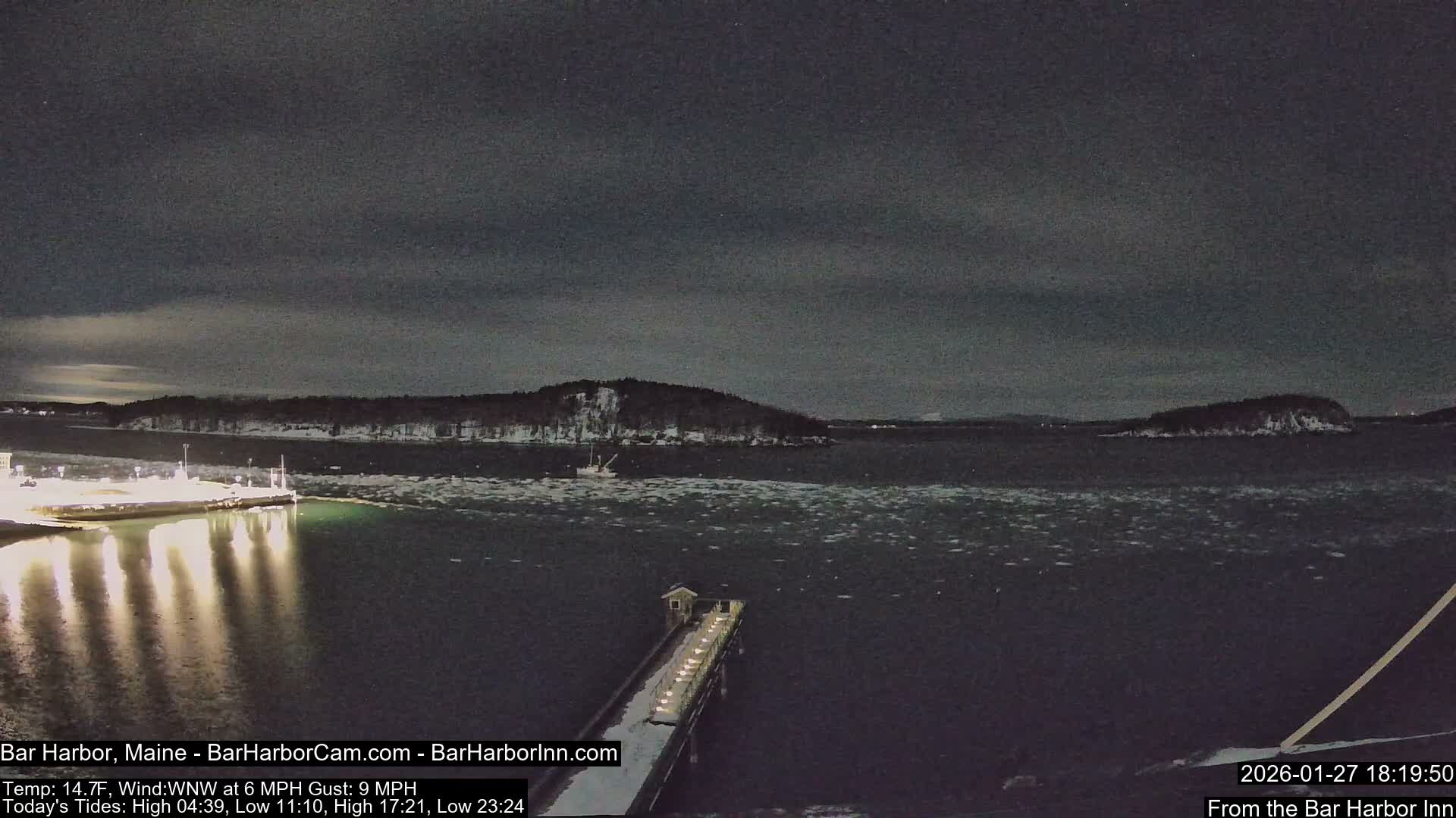 Bar Harbor North View Live Cam - Maine, USA