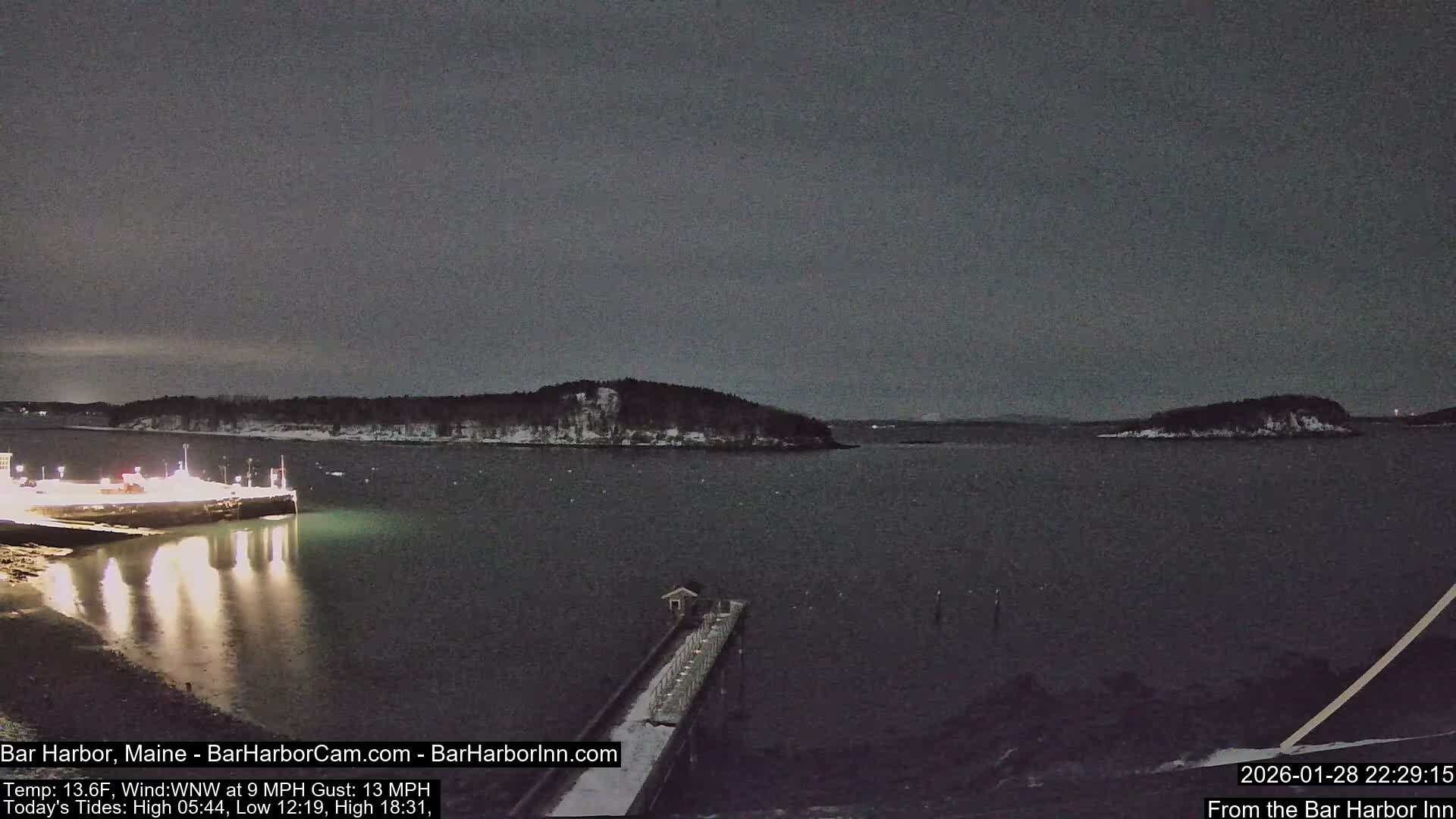 Bar Harbor North View Live Cam - Maine, USA