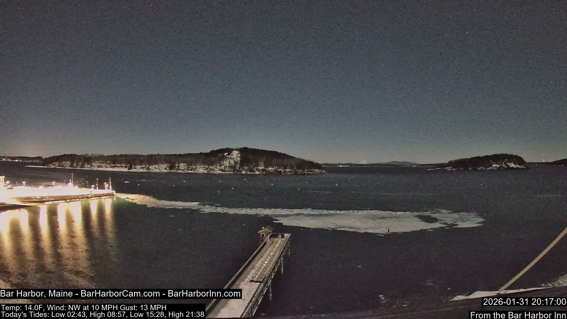 Bar Harbor North View Live Cam - Maine, USA
