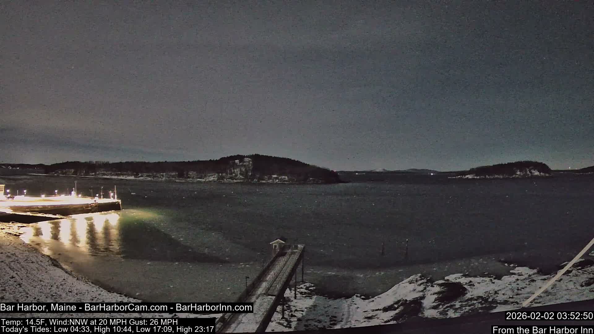 Bar Harbor North View Live Cam - Maine, USA