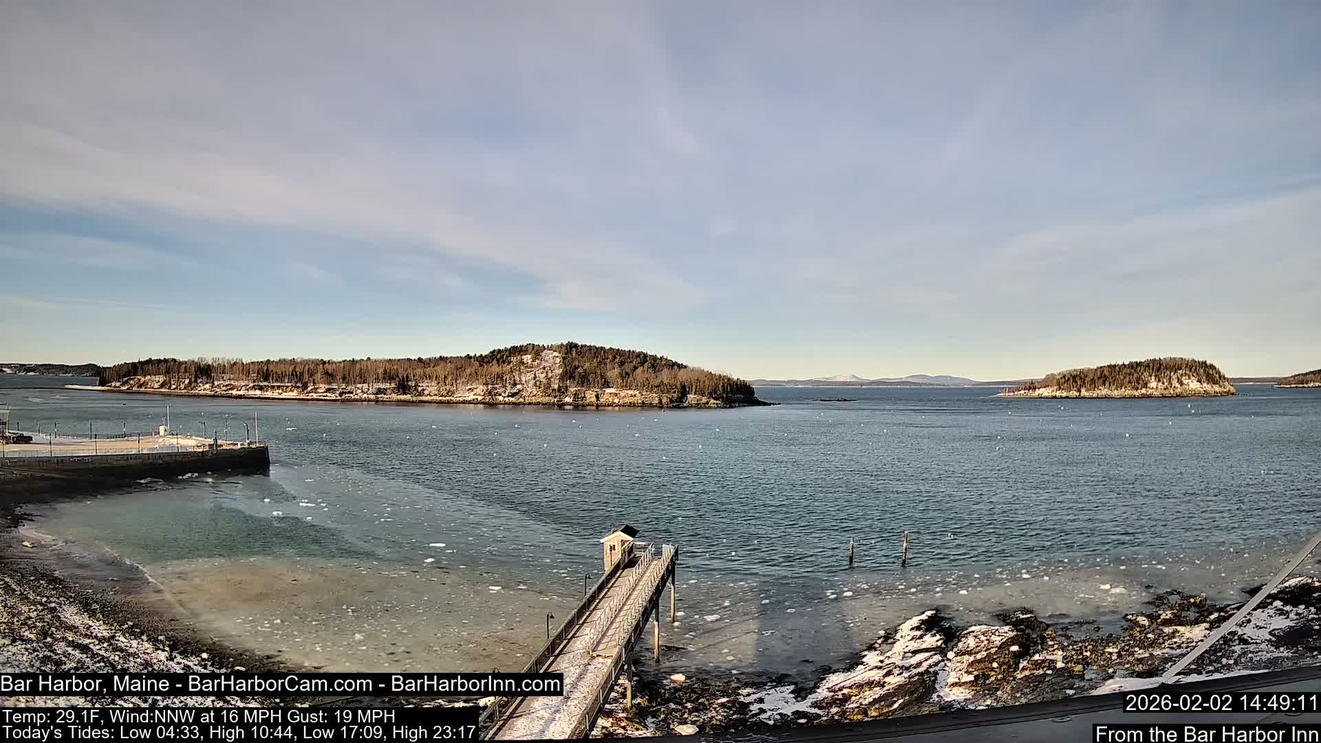 Bar Harbor North View Live Cam - Maine, USA