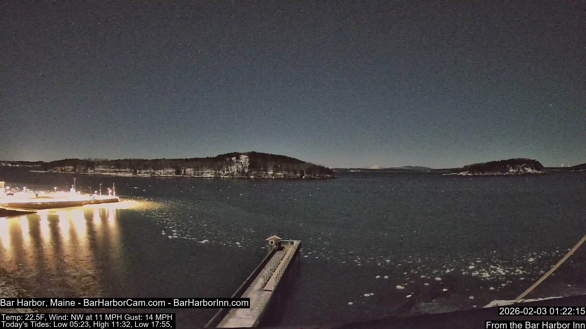 Bar Harbor North View Live Cam - Maine, USA