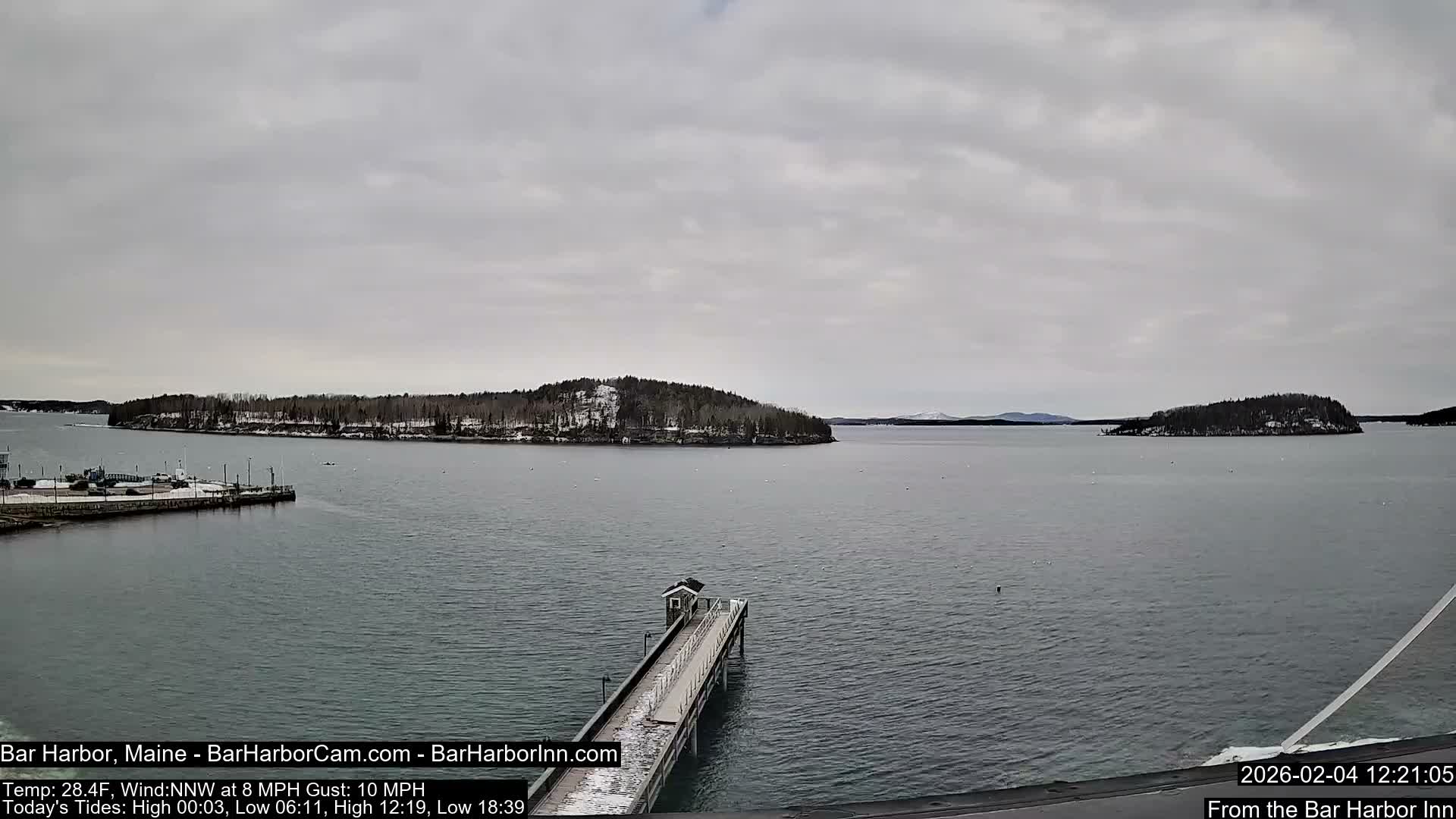 Bar Harbor North View Live Cam - Maine, USA