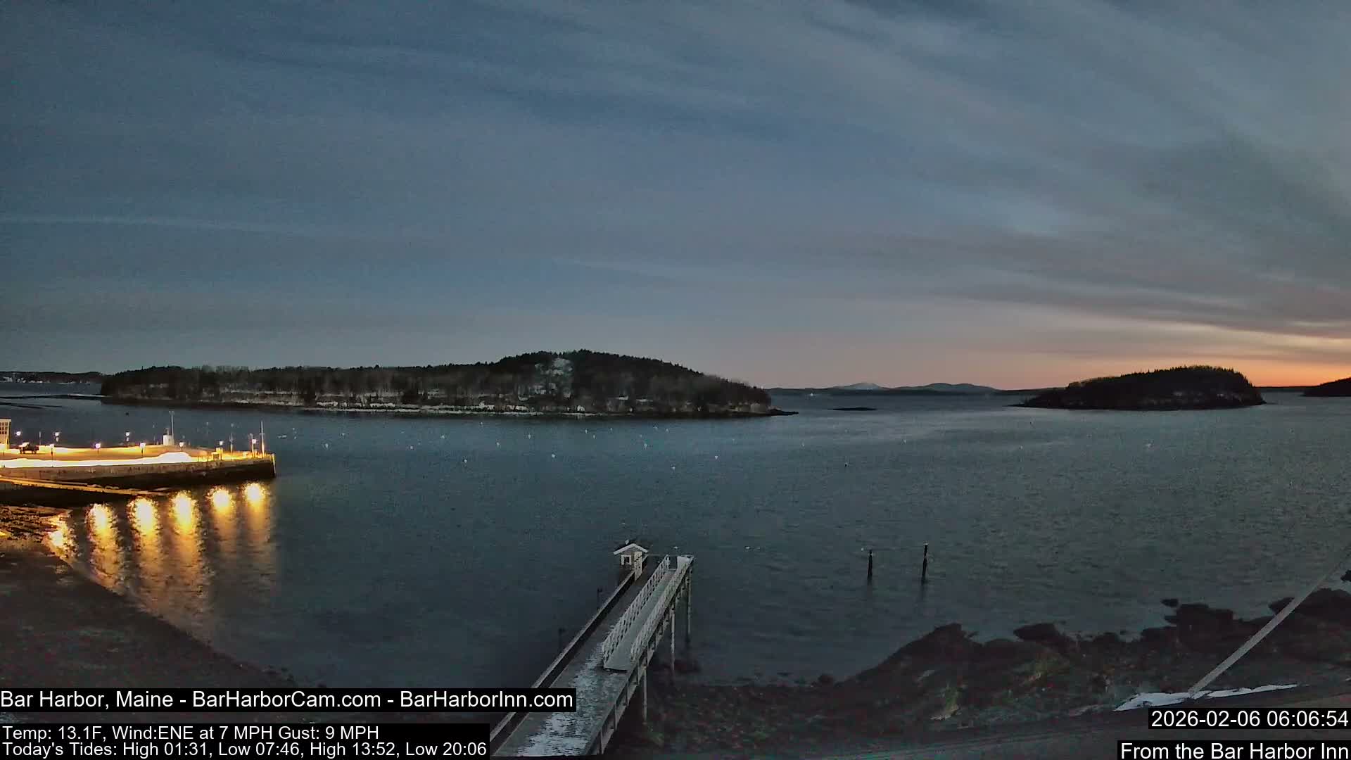 Bar Harbor North View Live Cam - Maine, USA