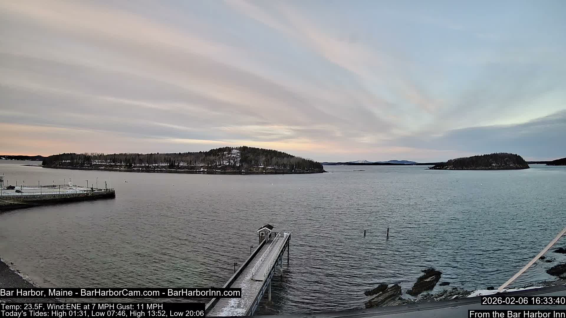 Bar Harbor North View Live Cam - Maine, USA