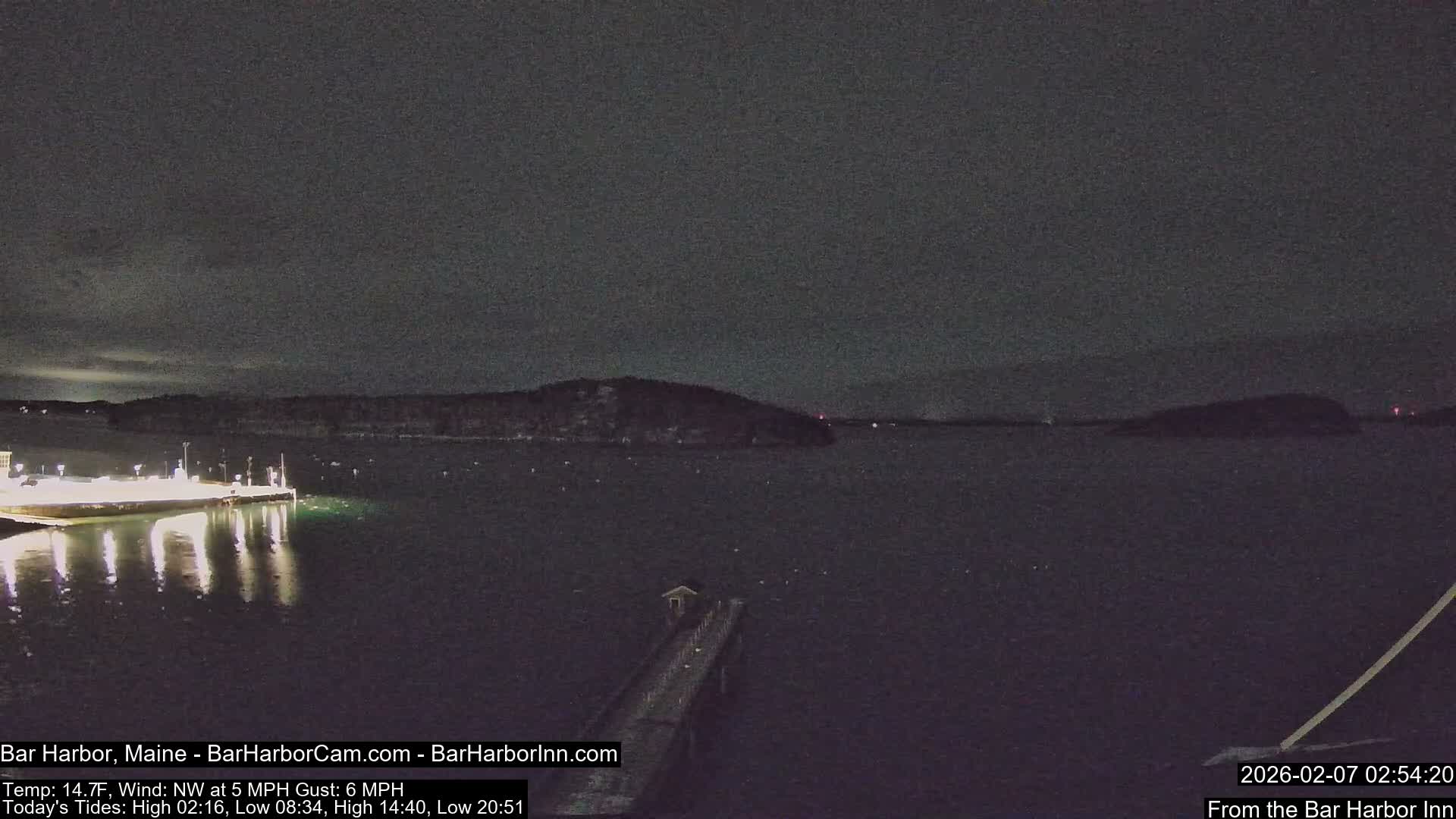 Bar Harbor North View Live Cam - Maine, USA