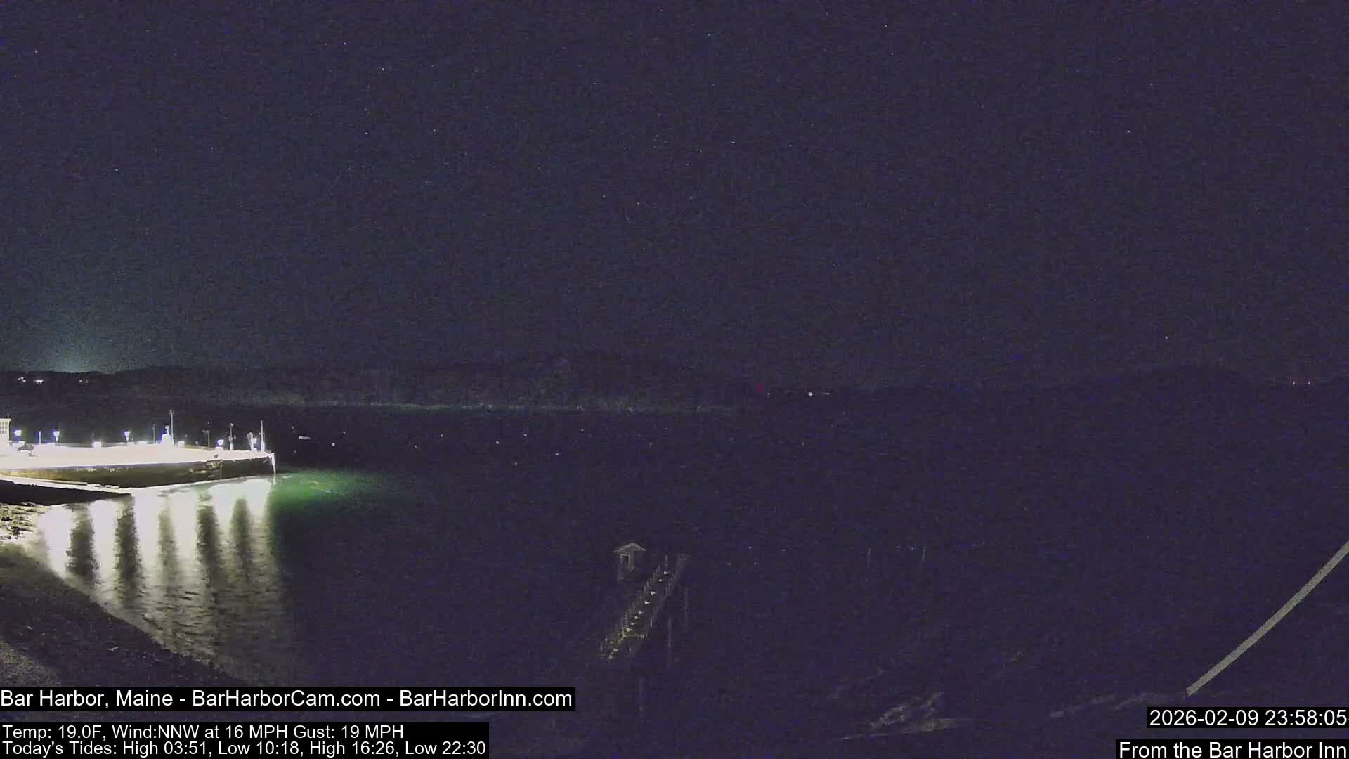 Bar Harbor North View Live Cam - Maine, USA