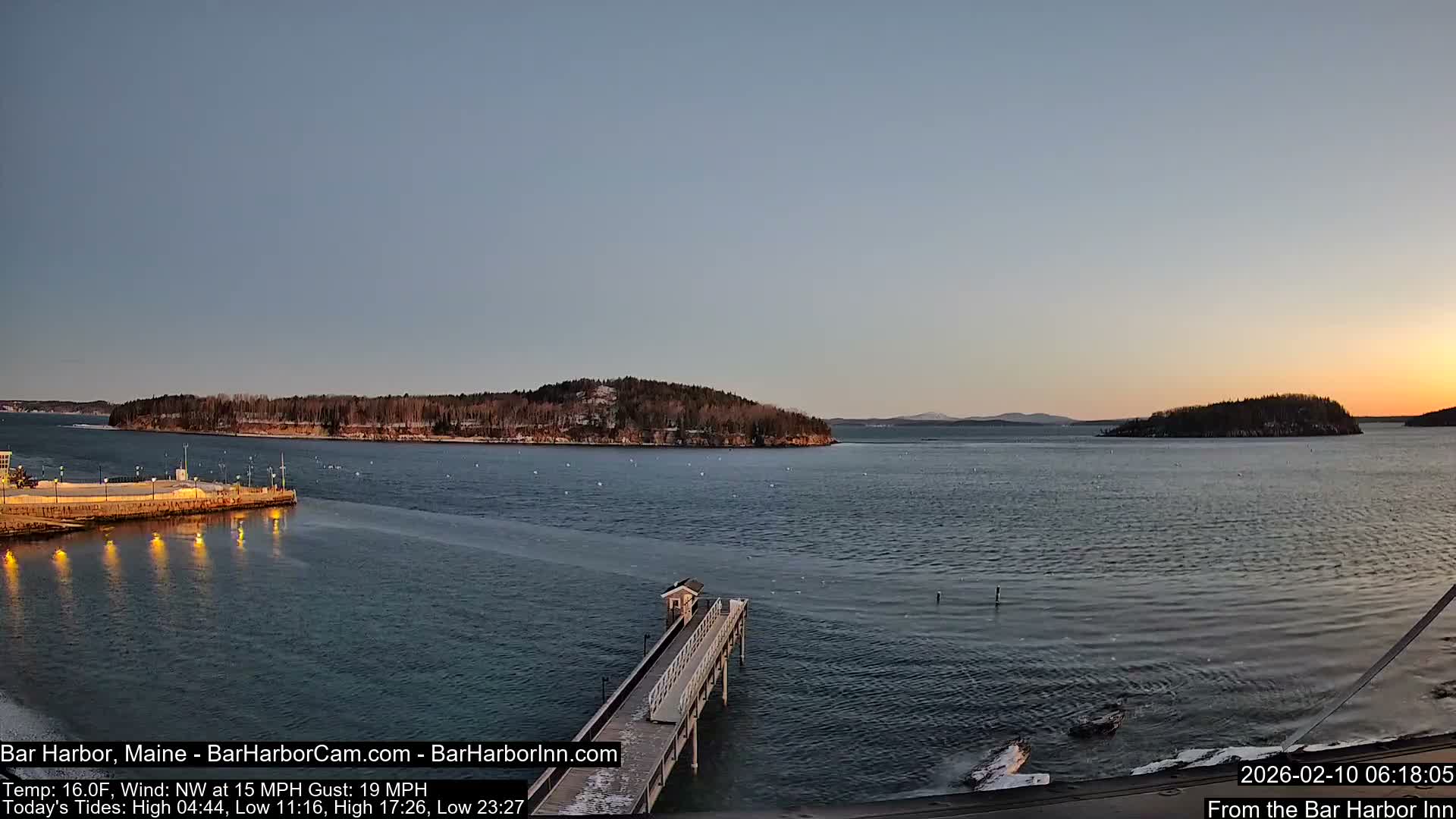 Bar Harbor North View Live Cam - Maine, USA