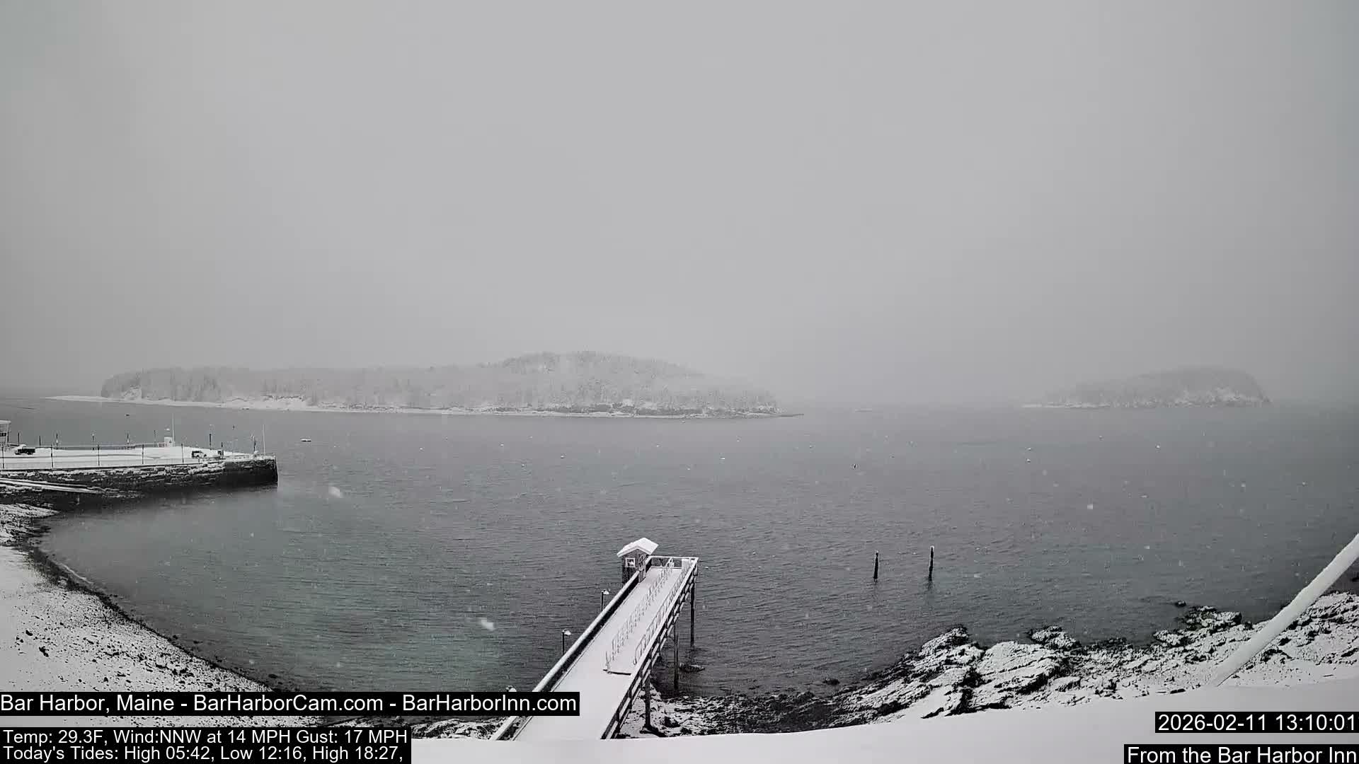 Bar Harbor North View Live Cam - Maine, USA