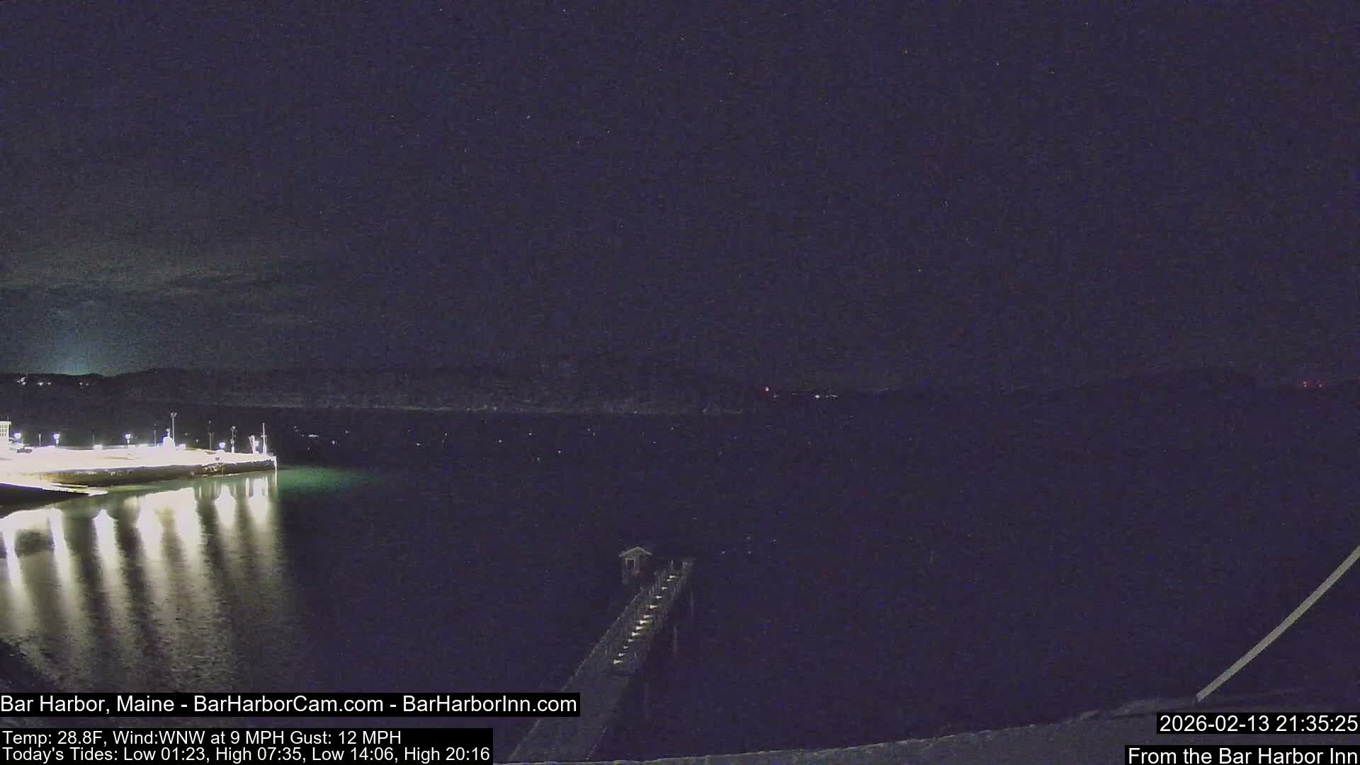 Bar Harbor North View Live Cam - Maine, USA