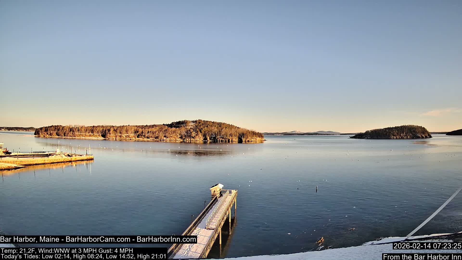 Bar Harbor North View Live Cam - Maine, USA