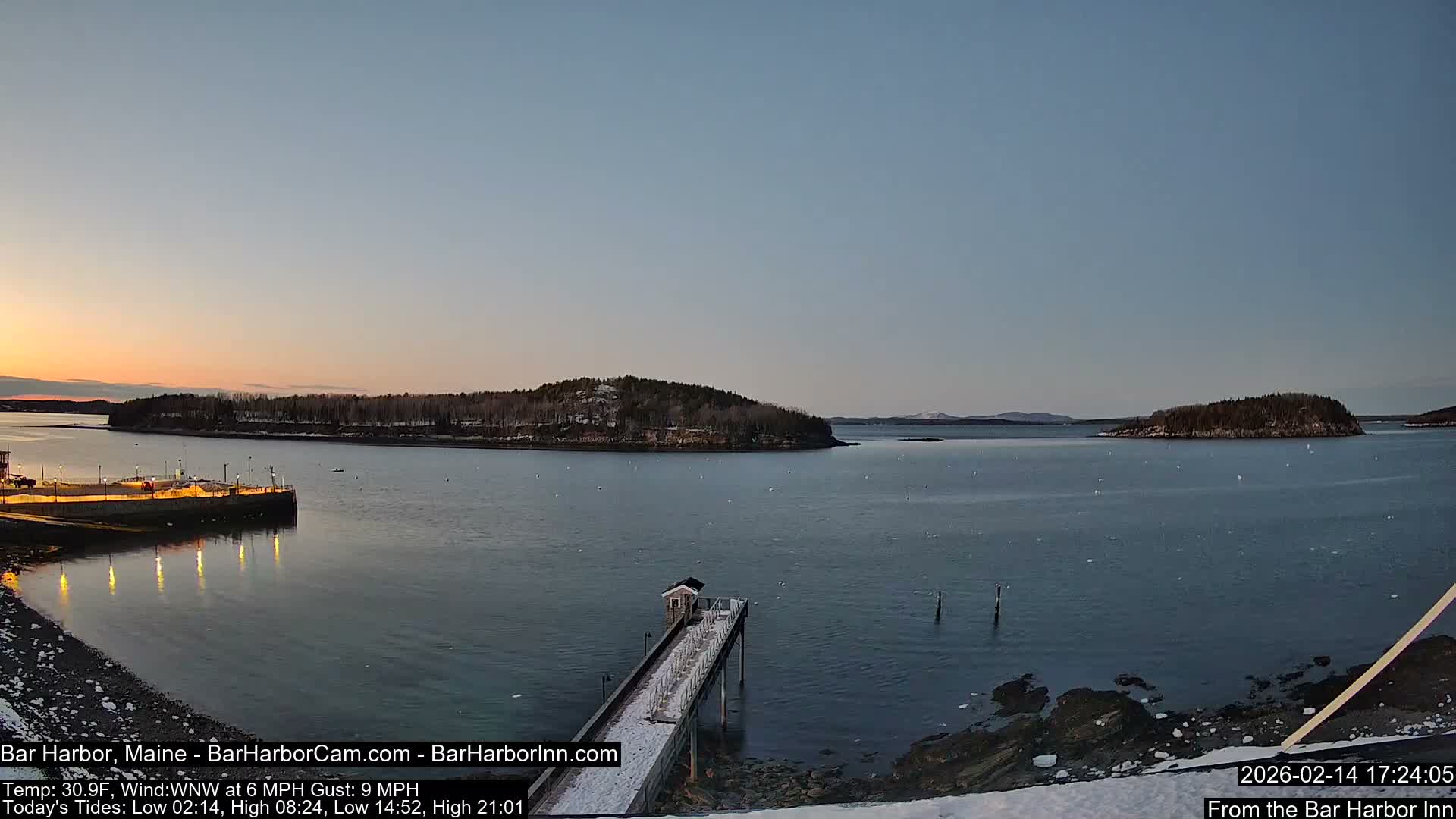 Bar Harbor North View Live Cam - Maine, USA
