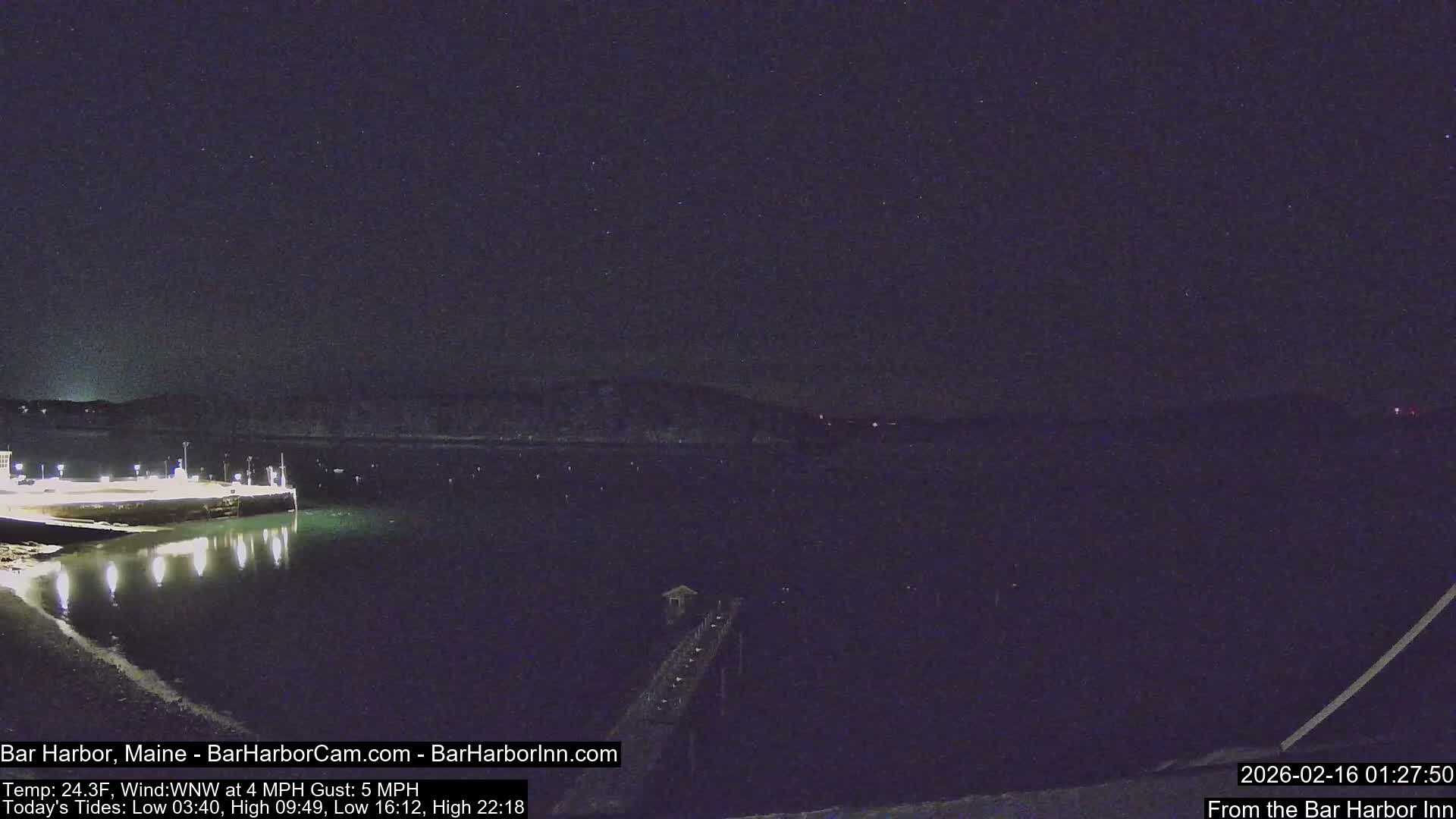 Bar Harbor North View Live Cam - Maine, USA