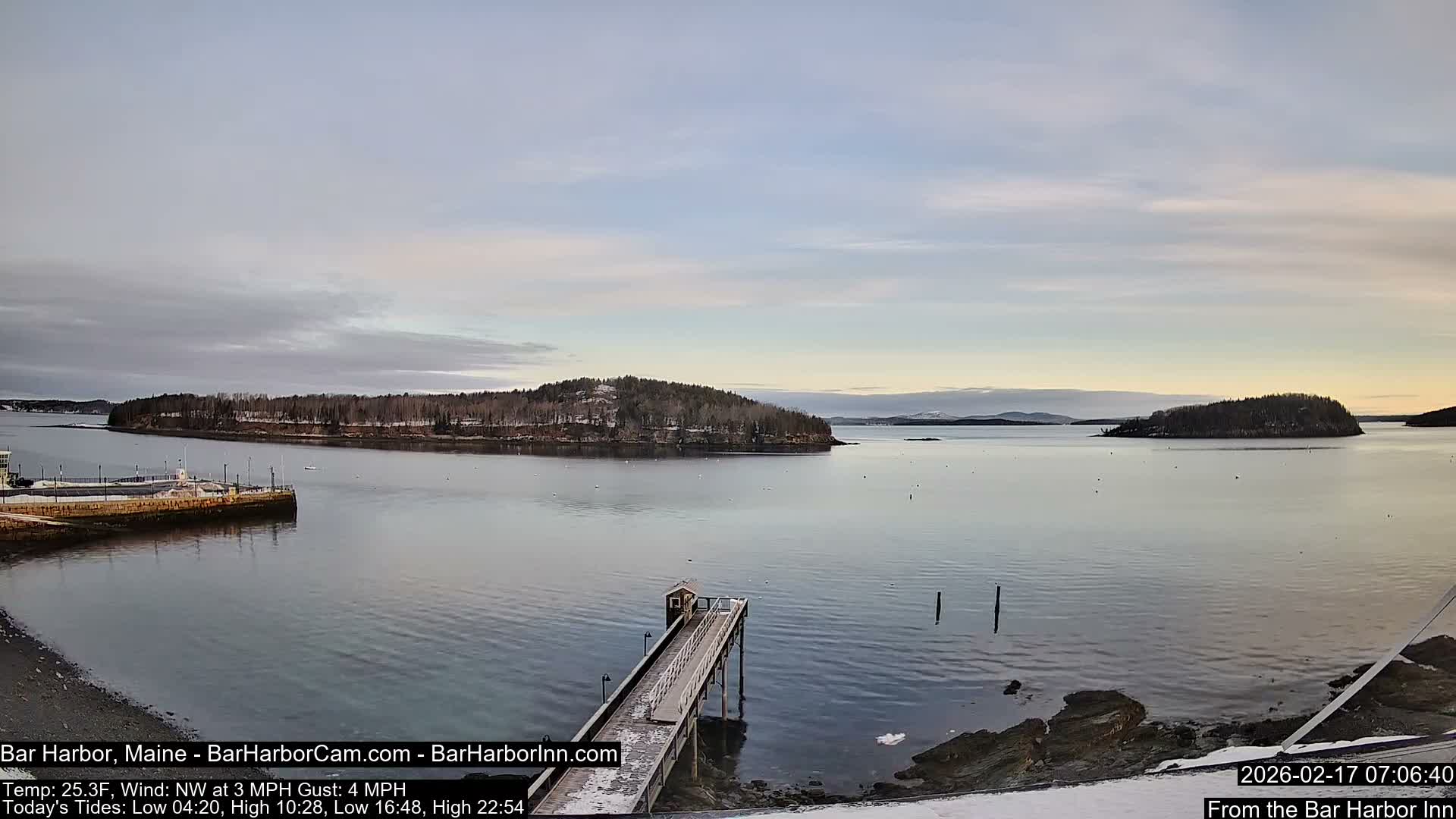 Bar Harbor North View Live Cam - Maine, USA