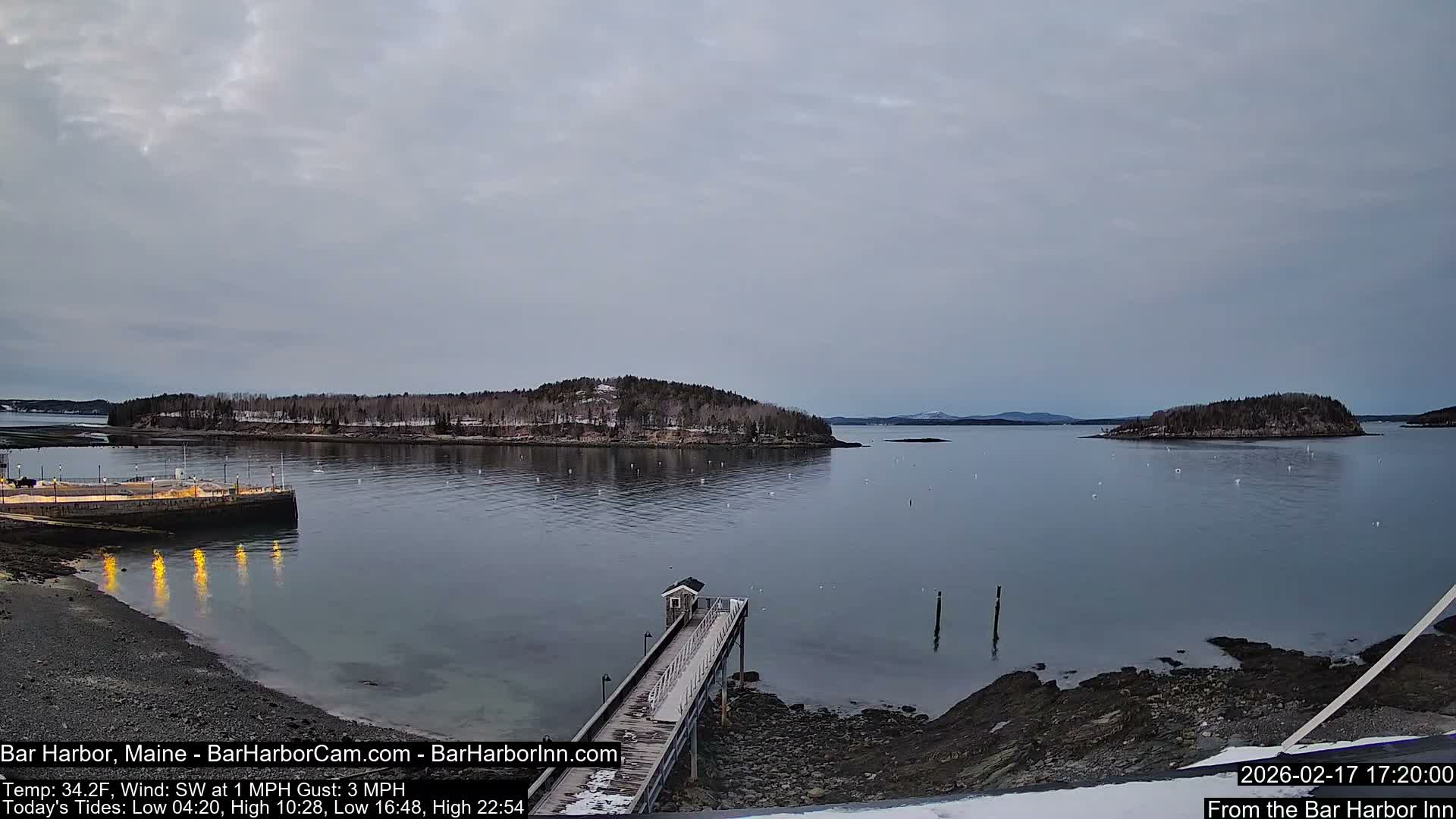 Bar Harbor North View Live Cam - Maine, USA
