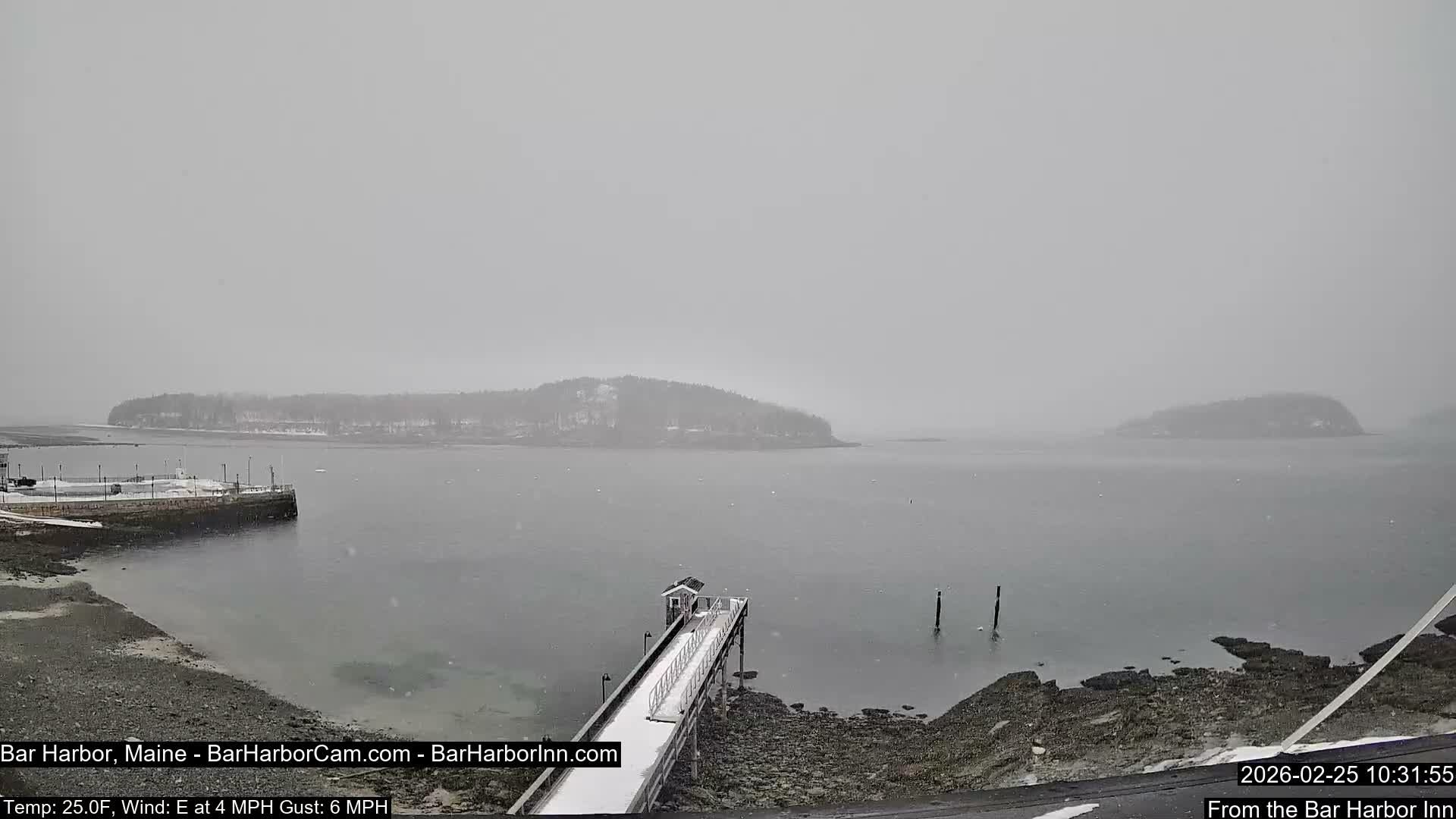 Bar Harbor North View Live Cam - Maine, USA