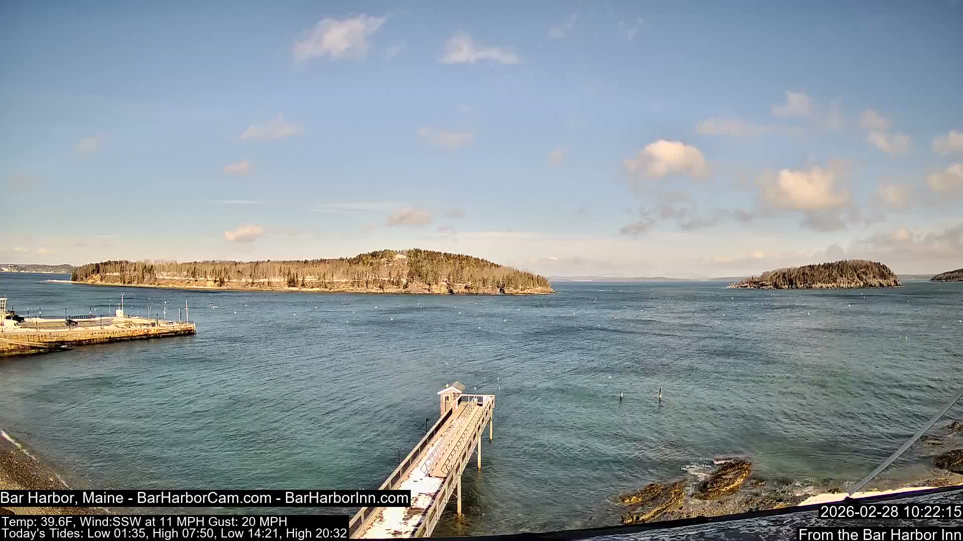 Bar Harbor North View Live Cam - Maine, USA