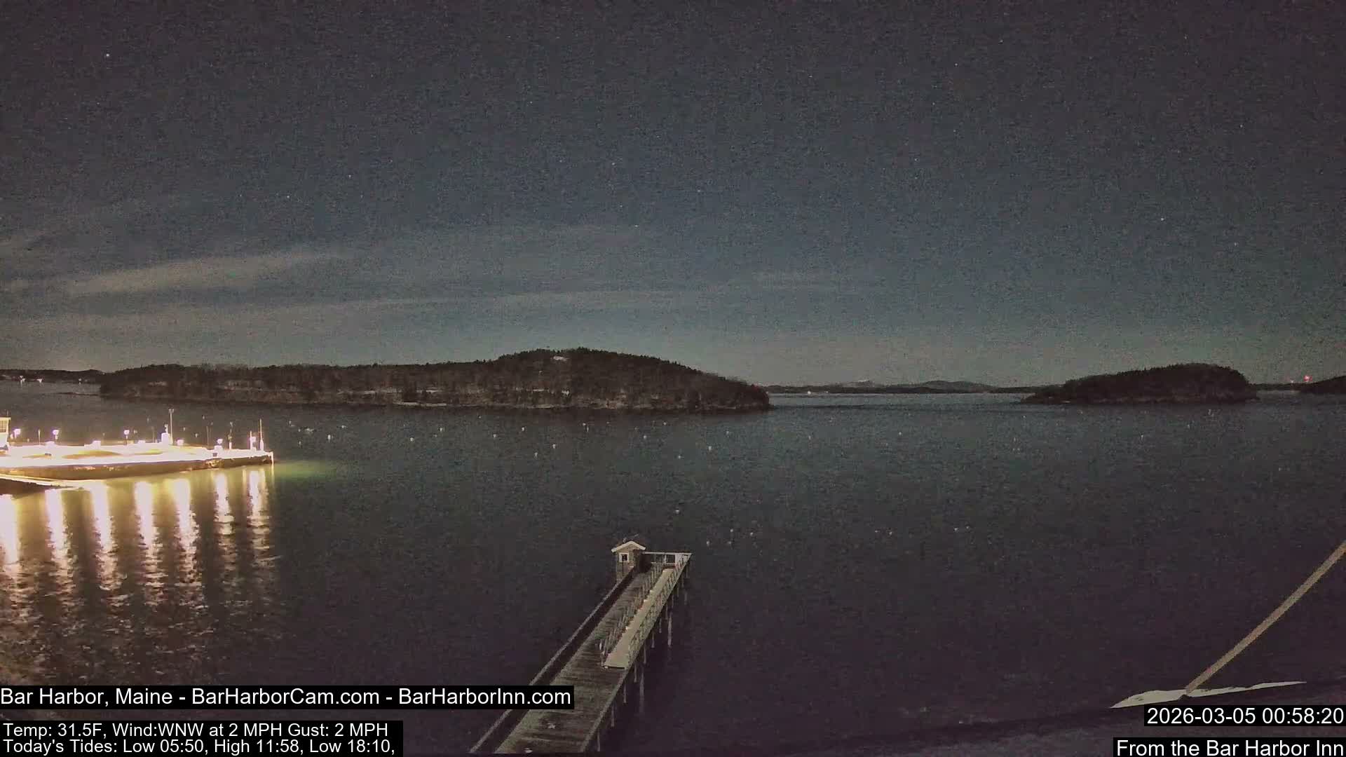 Bar Harbor North View Live Cam - Maine, USA