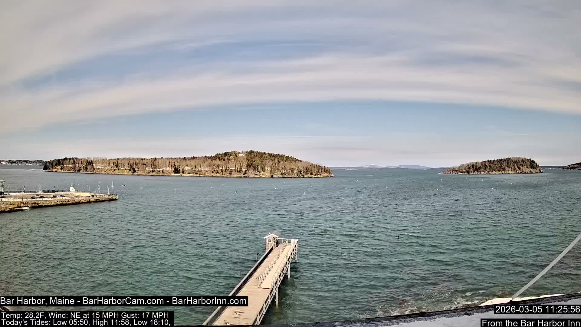 Bar Harbor North View Live Cam - Maine, USA