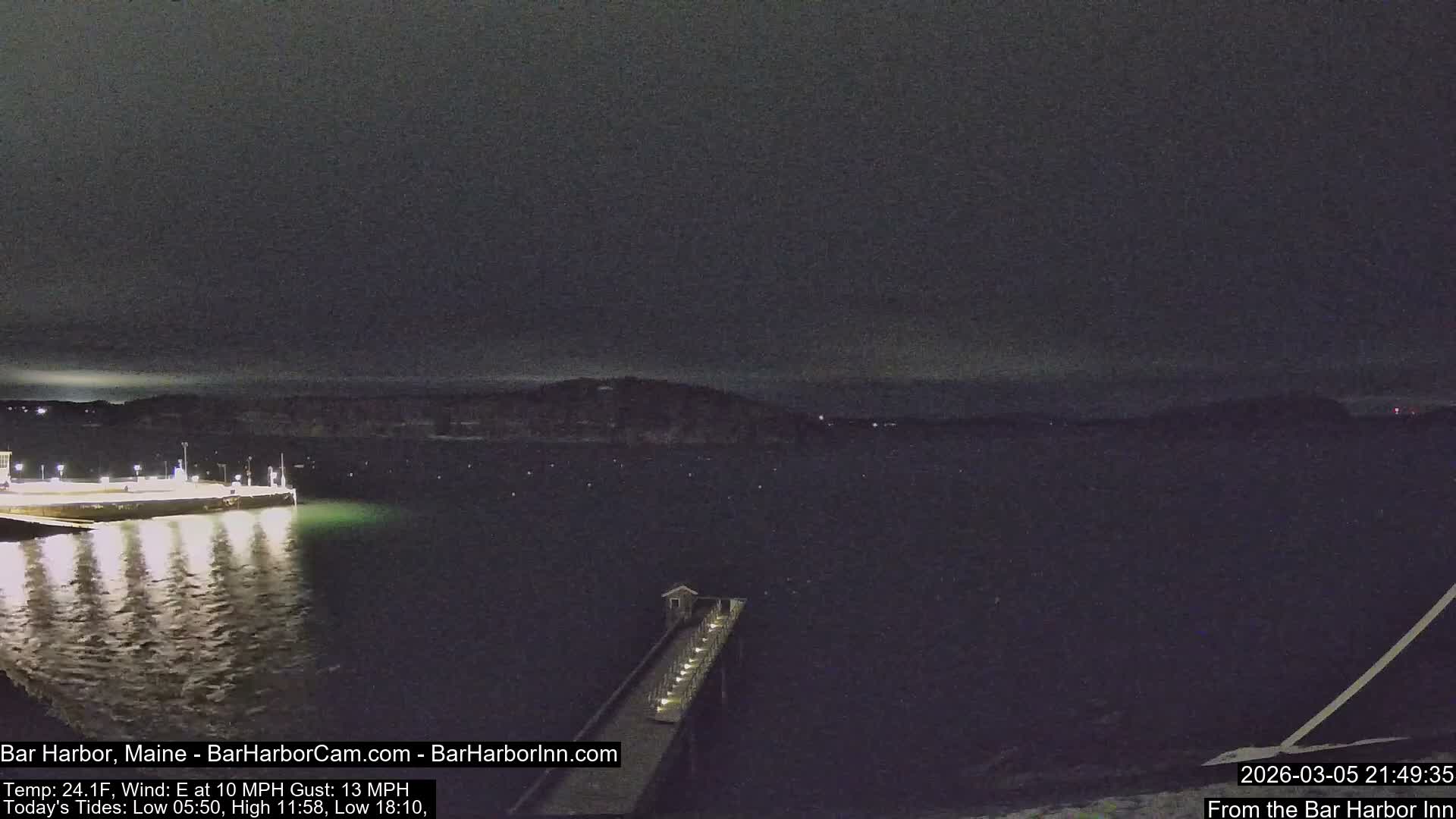 Bar Harbor North View Live Cam - Maine, USA
