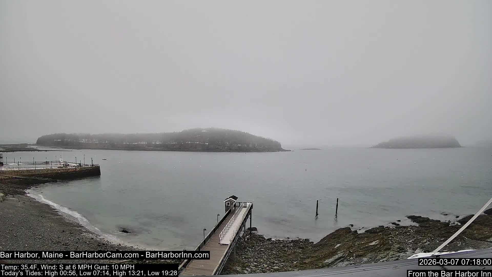 Bar Harbor North View Live Cam - Maine, USA