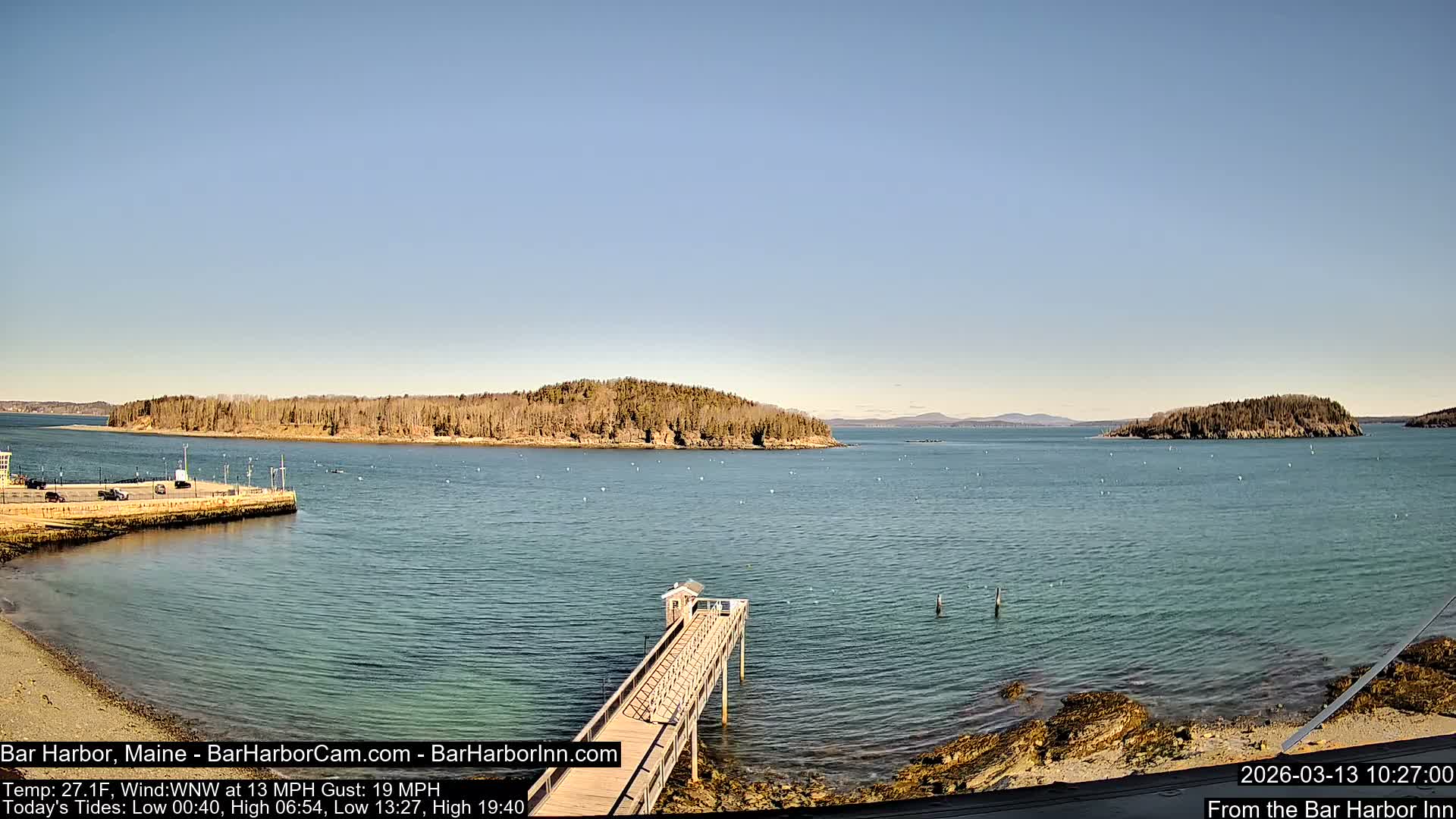Bar Harbor North View Live Cam - Maine, USA