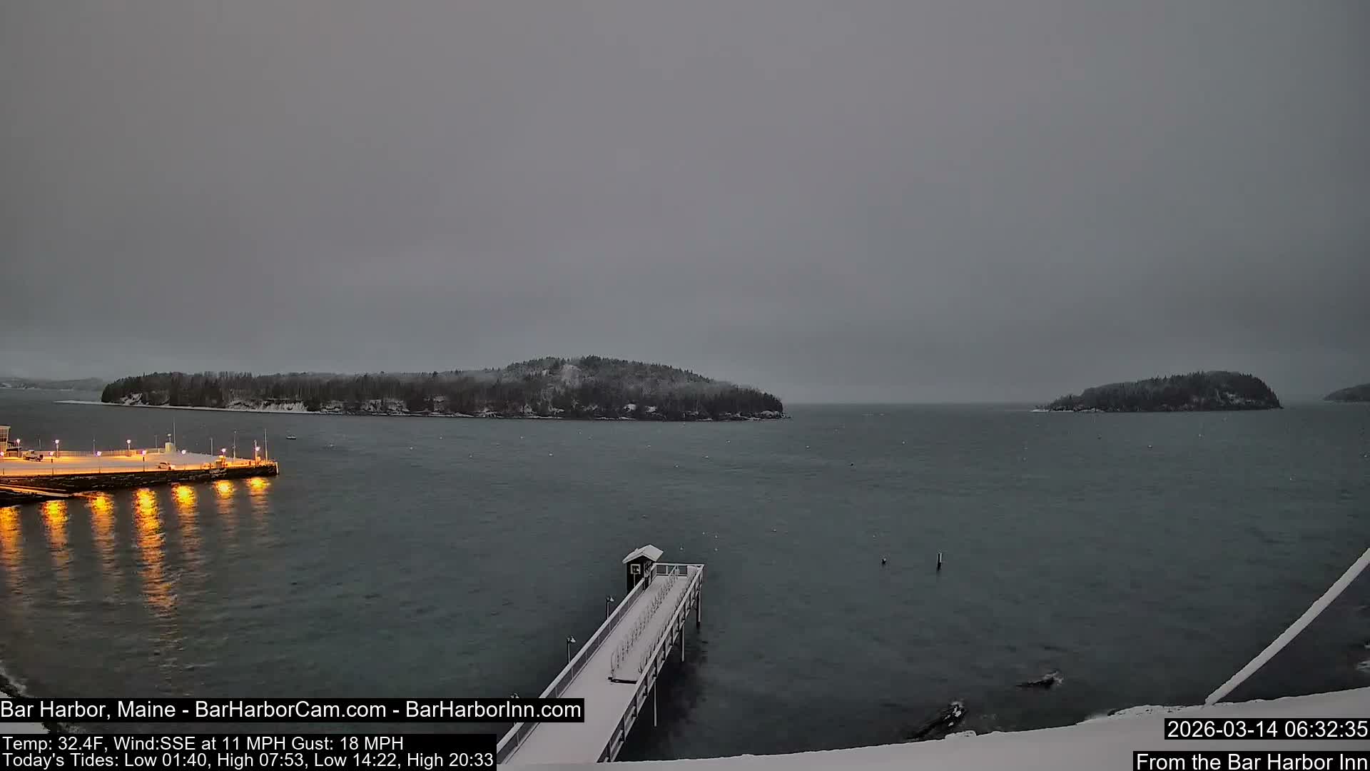 Bar Harbor North View Live Cam - Maine, USA