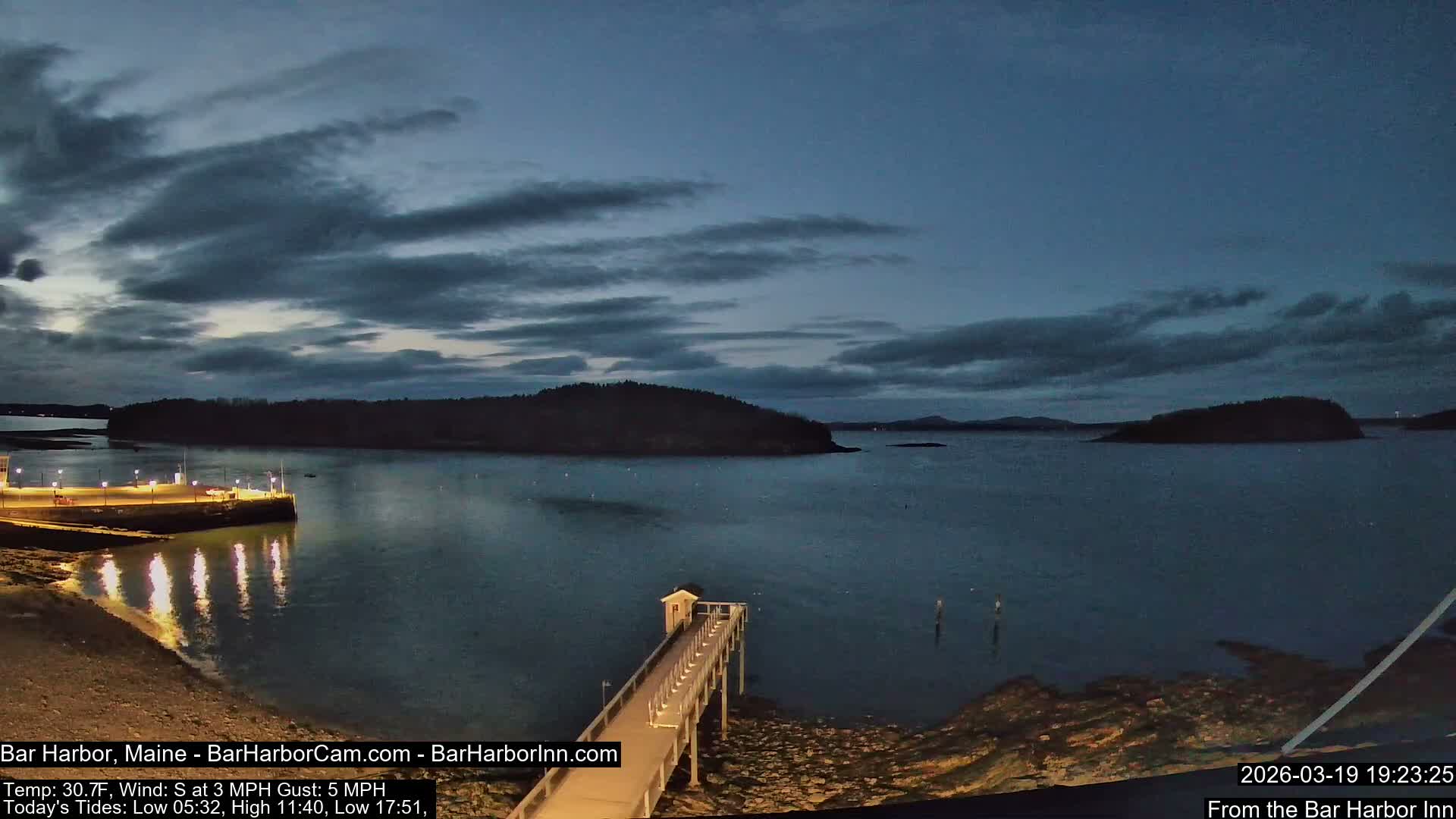 Bar Harbor North View Live Cam - Maine, USA