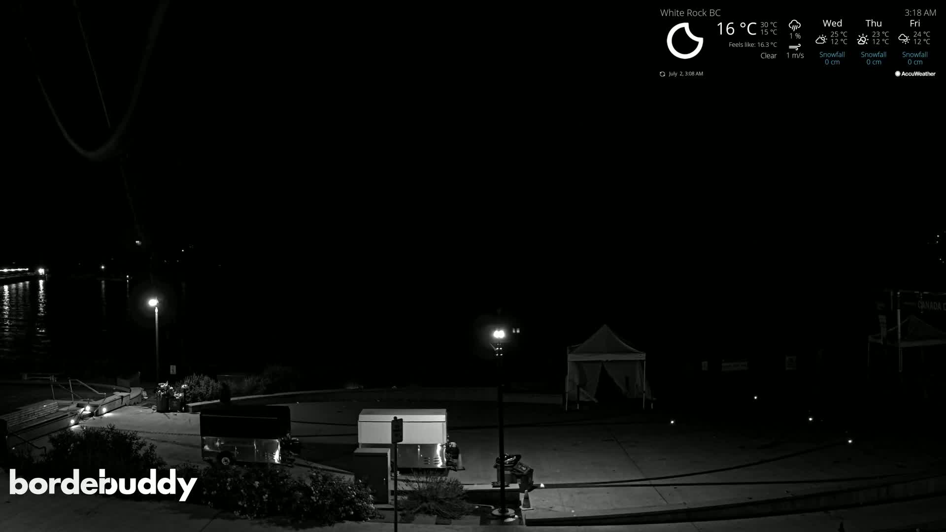 White Rock Beach & Memorial Park Live Cam - White Rock, Metro Vancouver, British Columbia, Canada