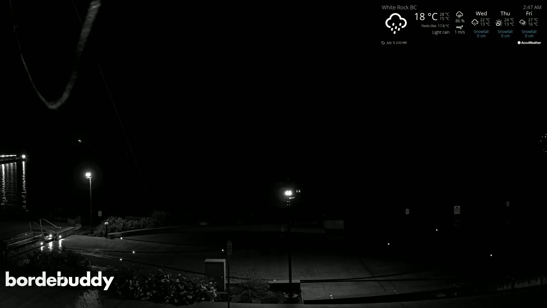 White Rock Beach & Memorial Park Live Cam - White Rock, Metro Vancouver, British Columbia, Canada