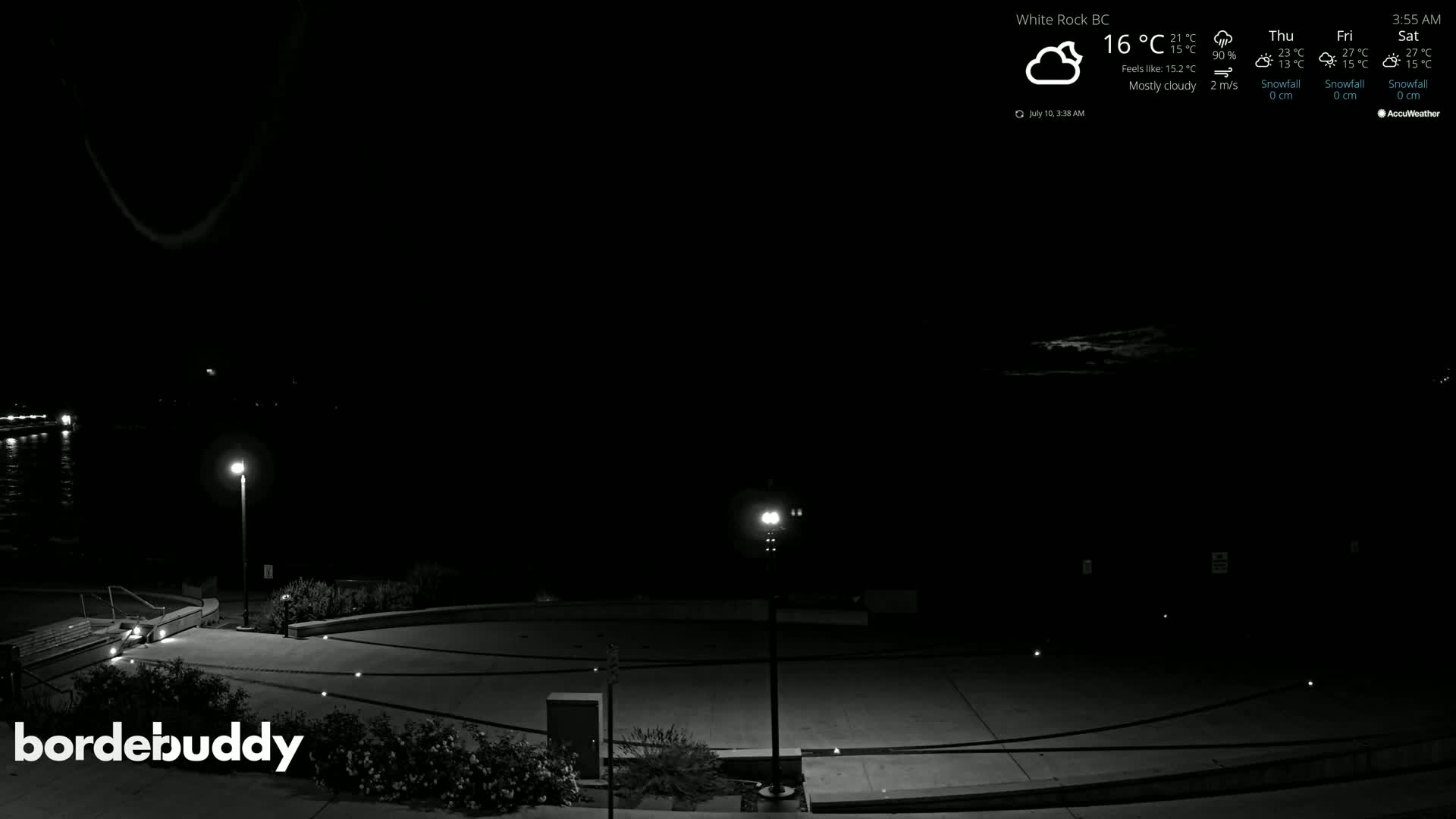 White Rock Beach & Memorial Park Live Cam - White Rock, Metro Vancouver, British Columbia, Canada