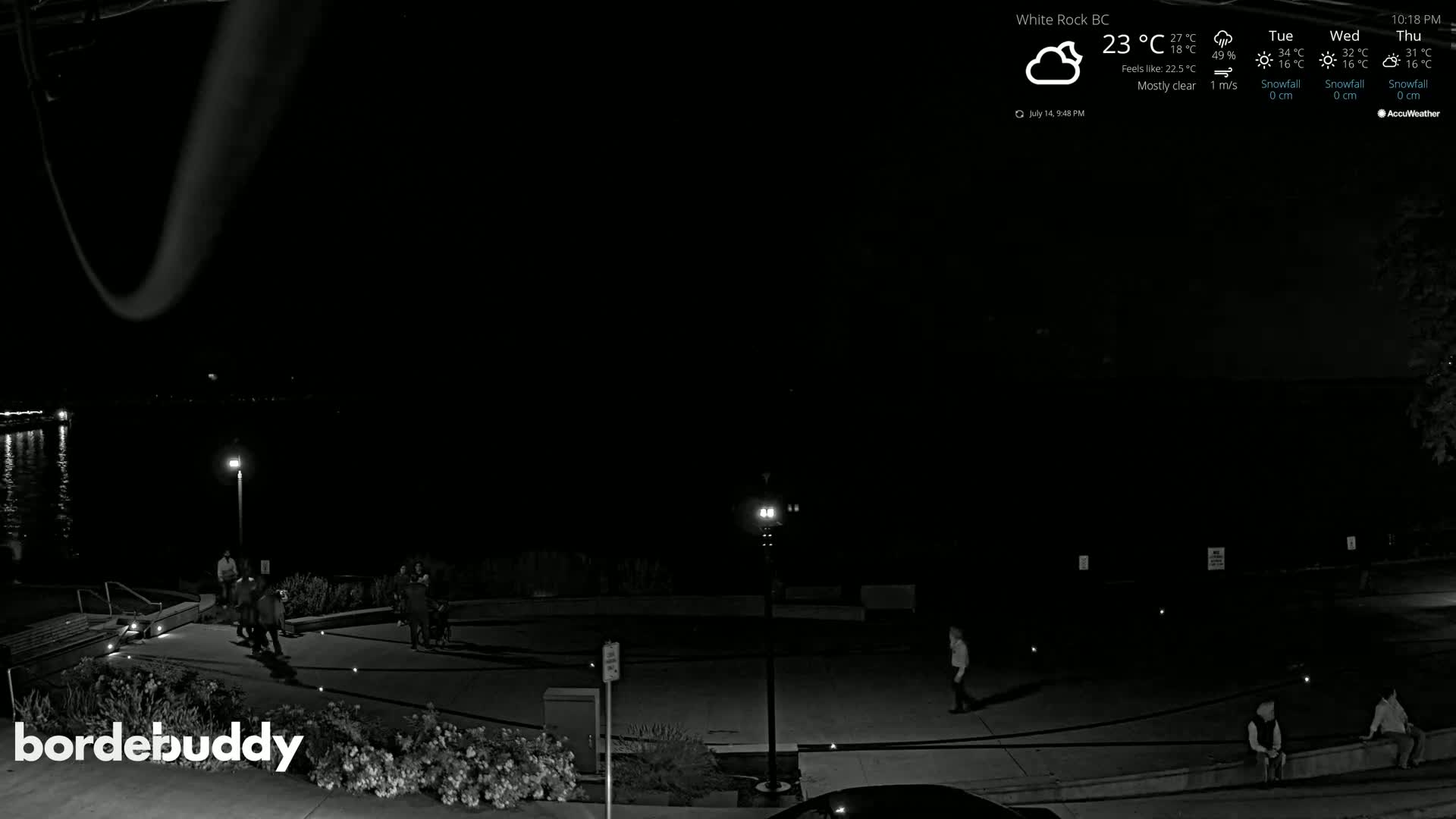 White Rock Beach & Memorial Park Live Cam - White Rock, Metro Vancouver, British Columbia, Canada