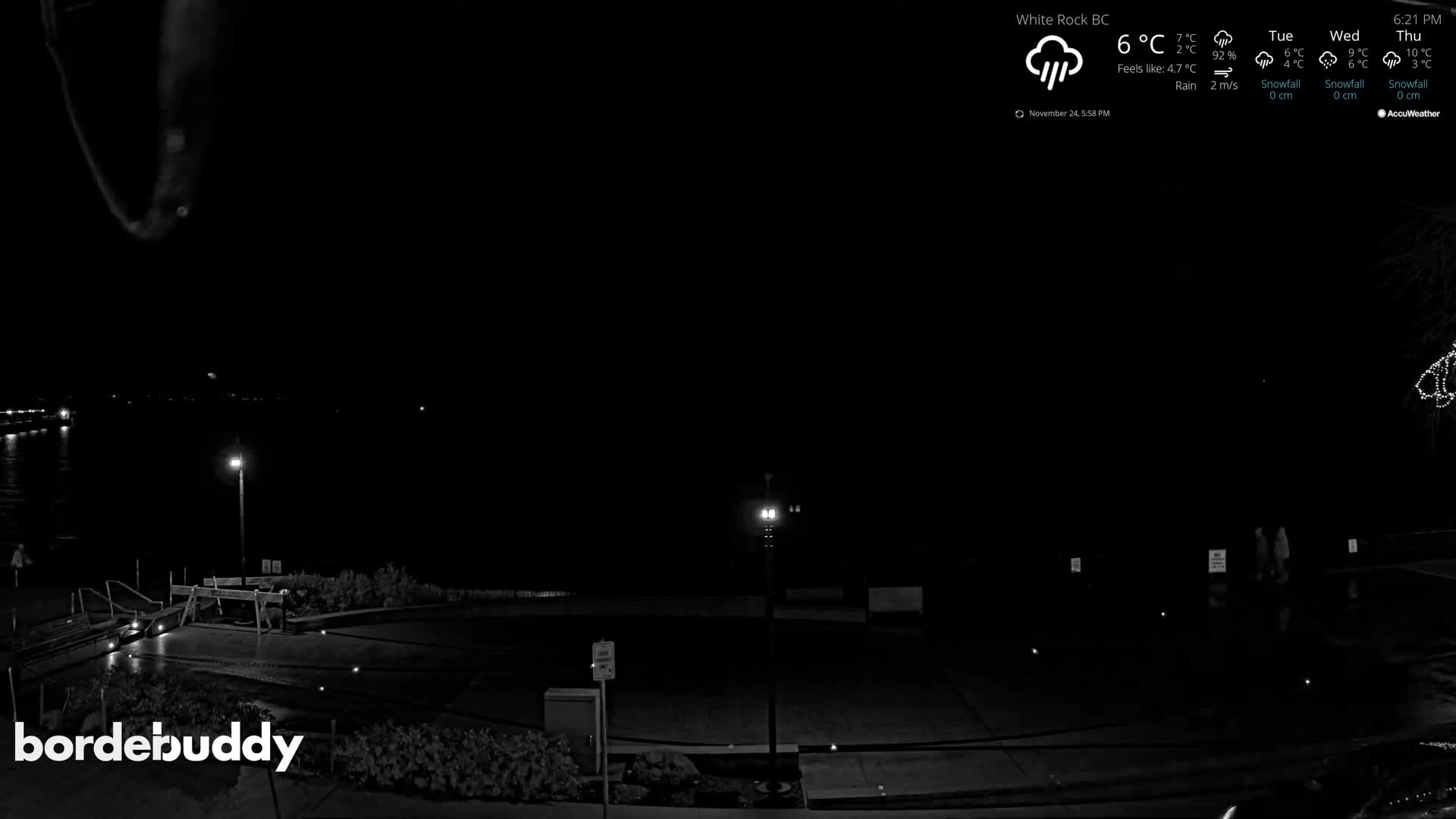 White Rock Beach & Memorial Park Live Cam - White Rock, Metro Vancouver, British Columbia, Canada