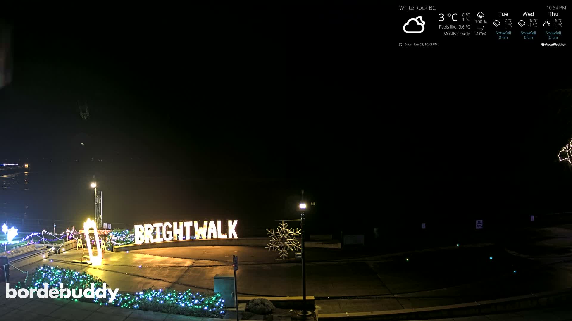 White Rock Beach & Memorial Park Live Cam - White Rock, Metro Vancouver, British Columbia, Canada