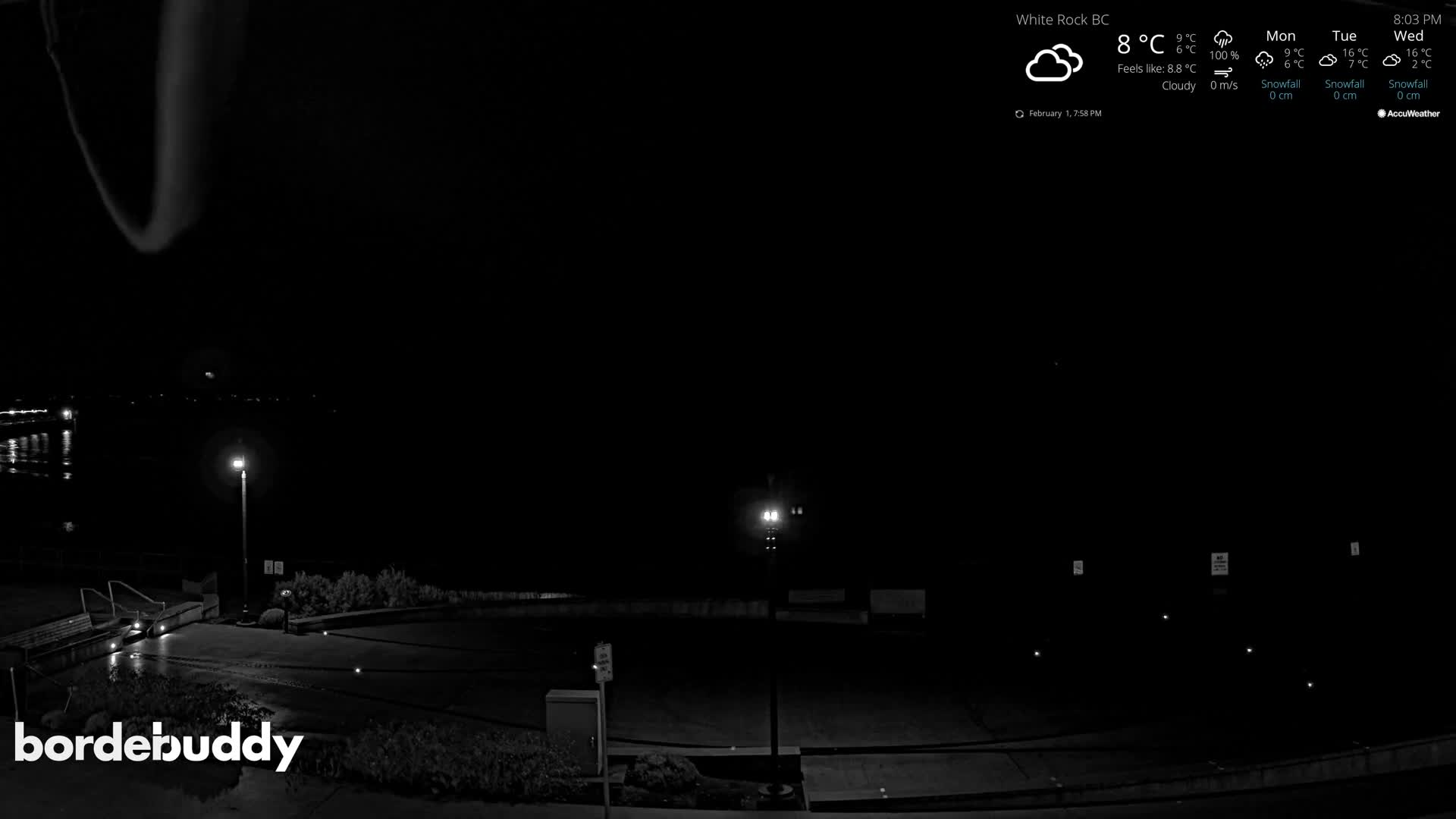 White Rock Beach & Memorial Park Live Cam - White Rock, Metro Vancouver, British Columbia, Canada