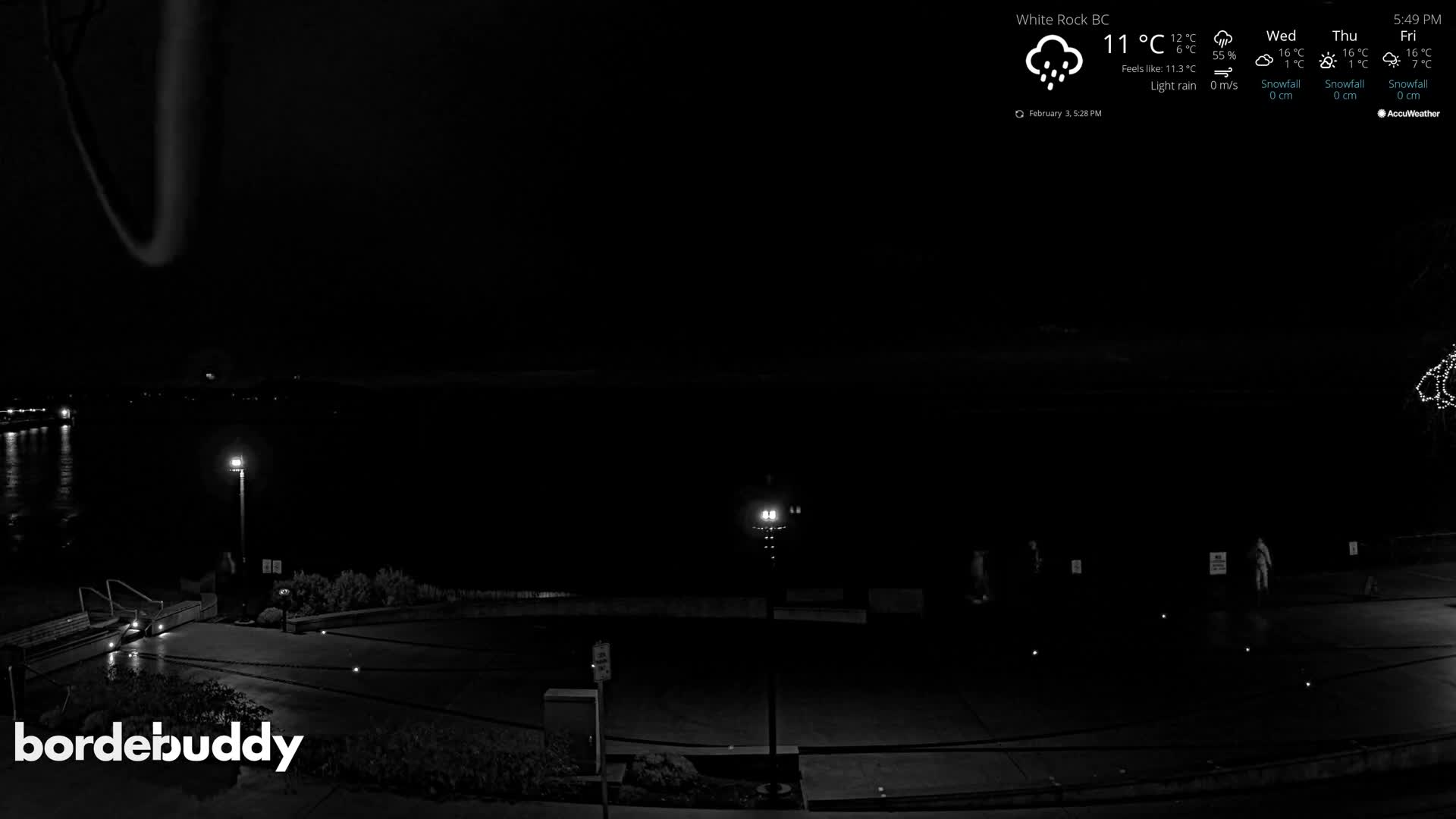 White Rock Beach & Memorial Park Live Cam - White Rock, Metro Vancouver, British Columbia, Canada