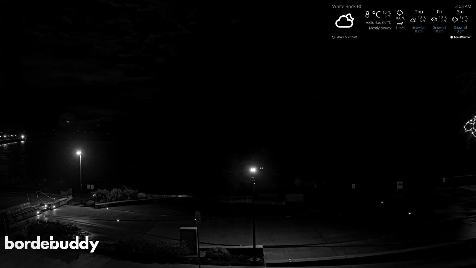 White Rock Beach & Memorial Park Live Cam - White Rock, Metro Vancouver, British Columbia, Canada