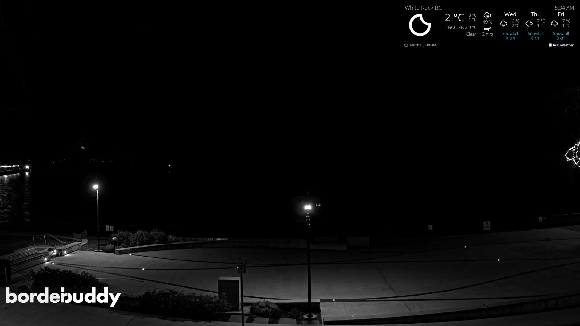 White Rock Beach & Memorial Park Live Cam - White Rock, Metro Vancouver, British Columbia, Canada