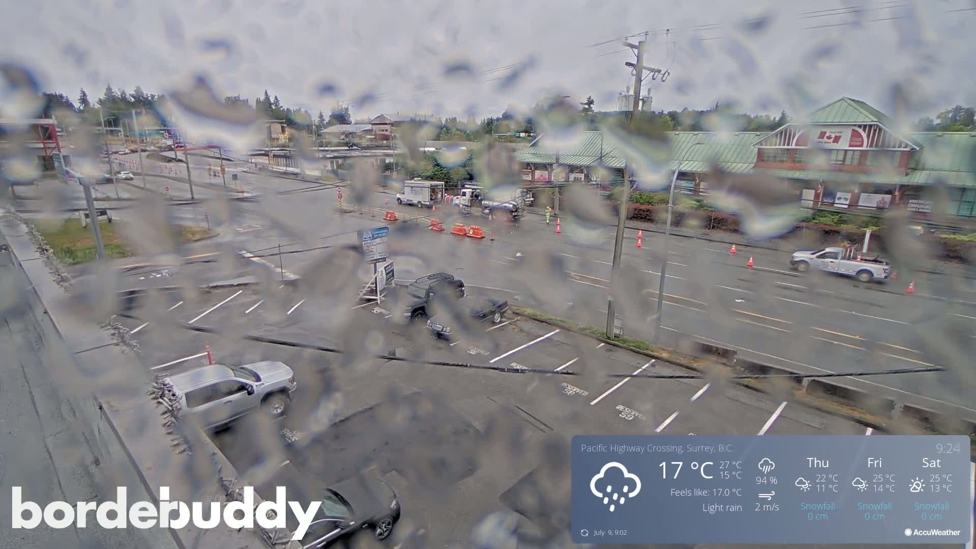 Surrey, Canada-USA  Border Canada Side Pasific Highway Crossing Check Toll Booth Live Cam - Douglas, Surrey, Metro Vancouver, British Columbia, Canada
